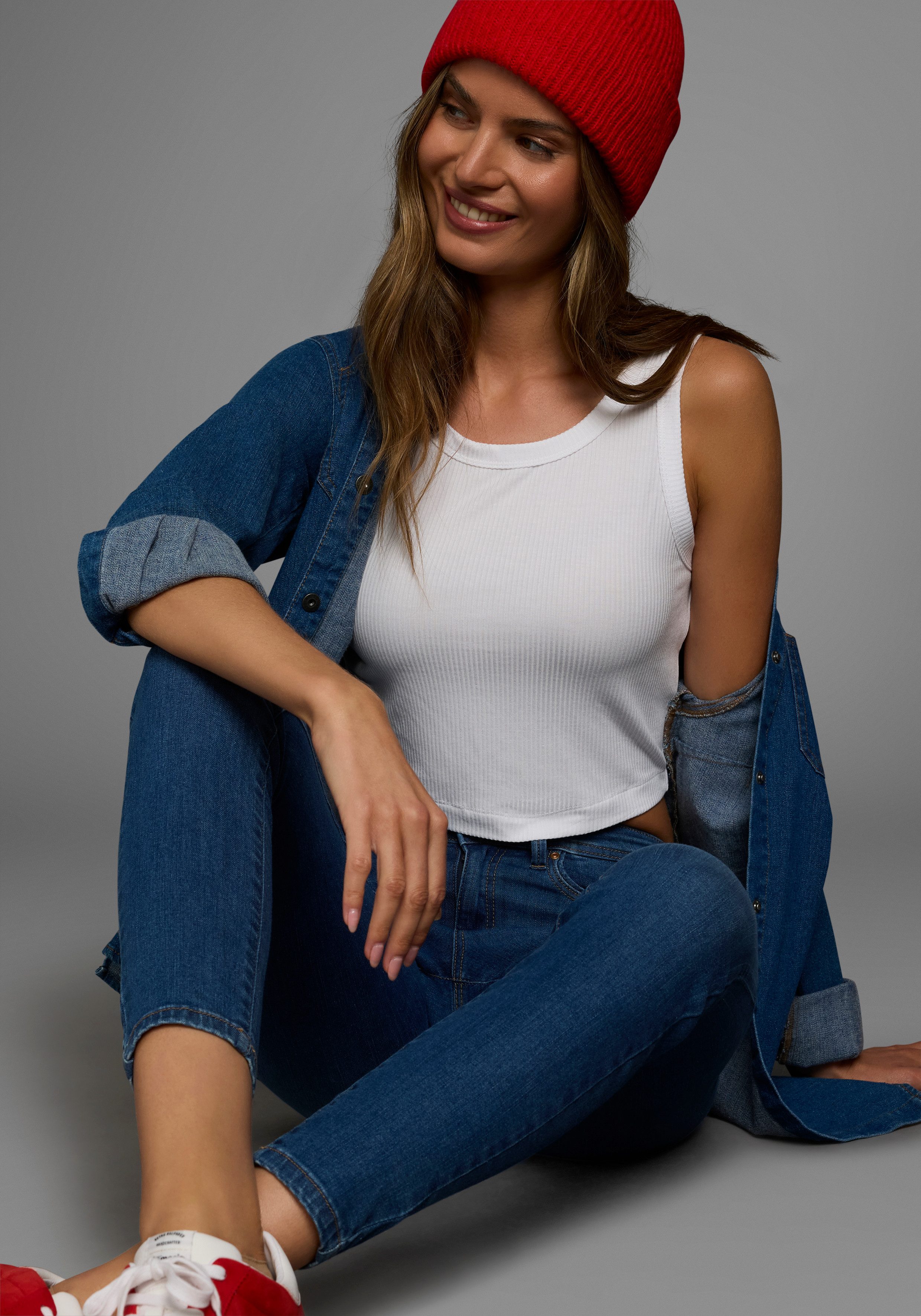 Laura Scott Crop-top in ribkwaliteit (2 stuks)