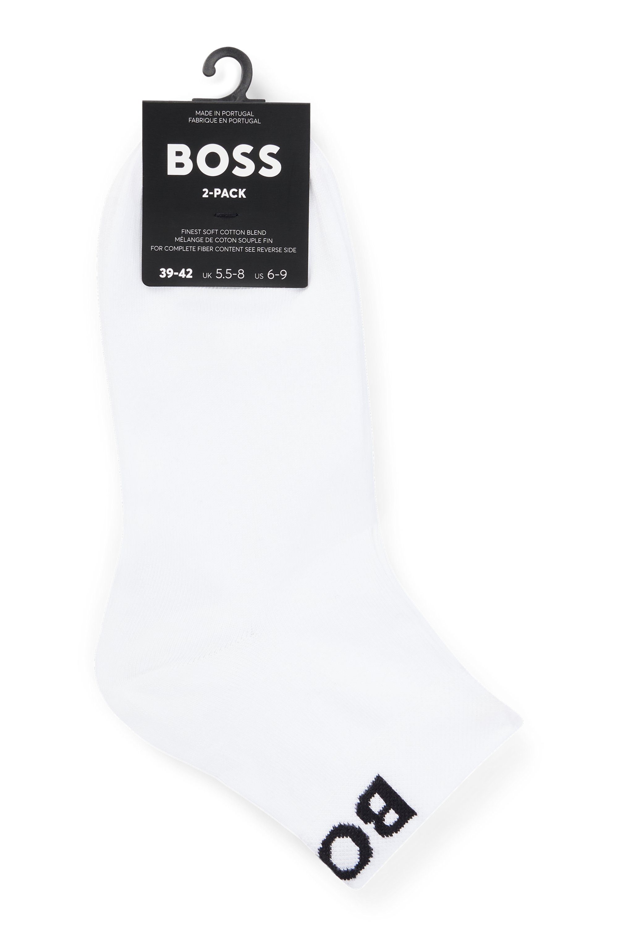 BOSS Vrijetijdssokken 2P SH Logo CC W met gebreid boss logo-tekst (set, 2 paar, 2 stuks)