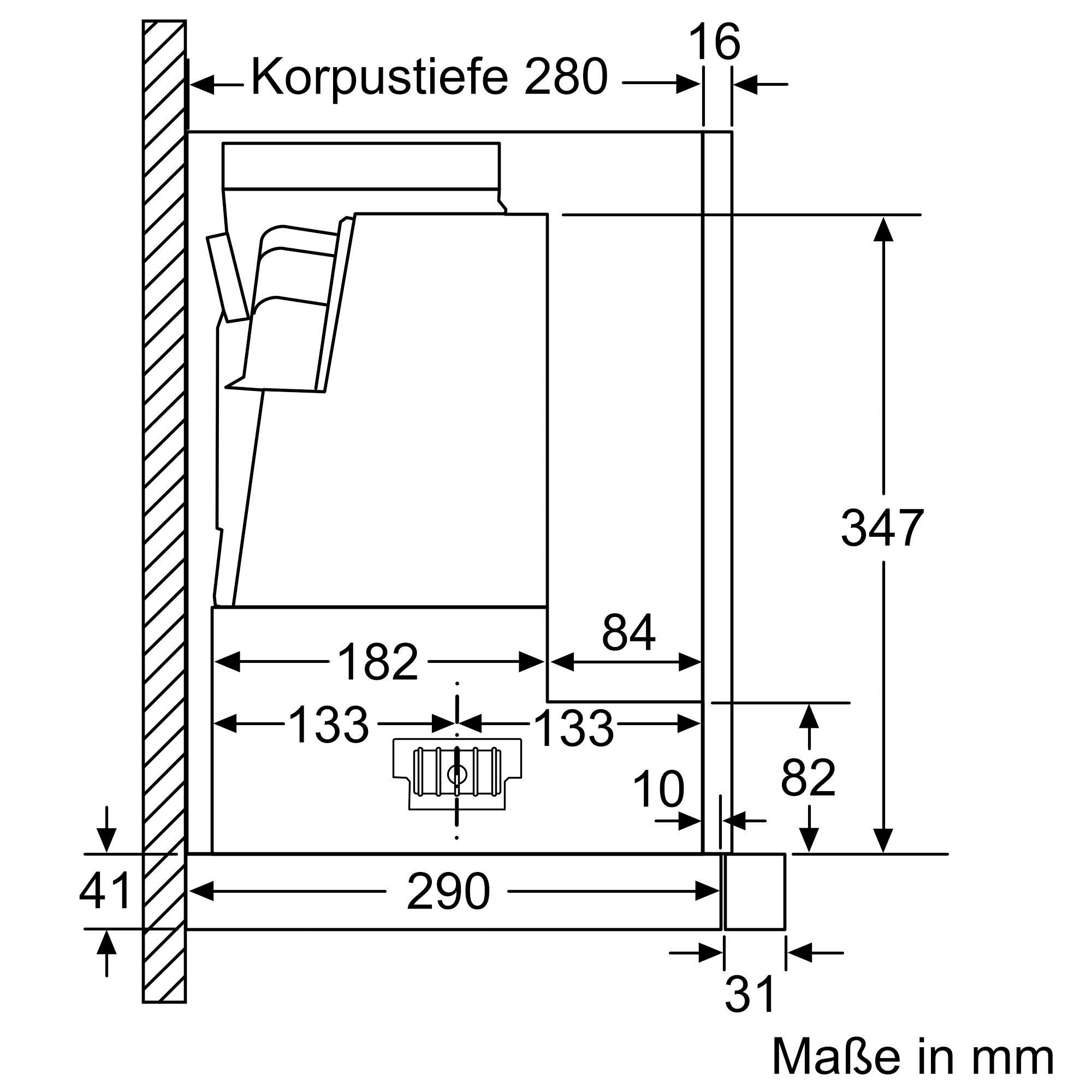 SIEMENS Vlakscherm-afzuigkap LI67SA671