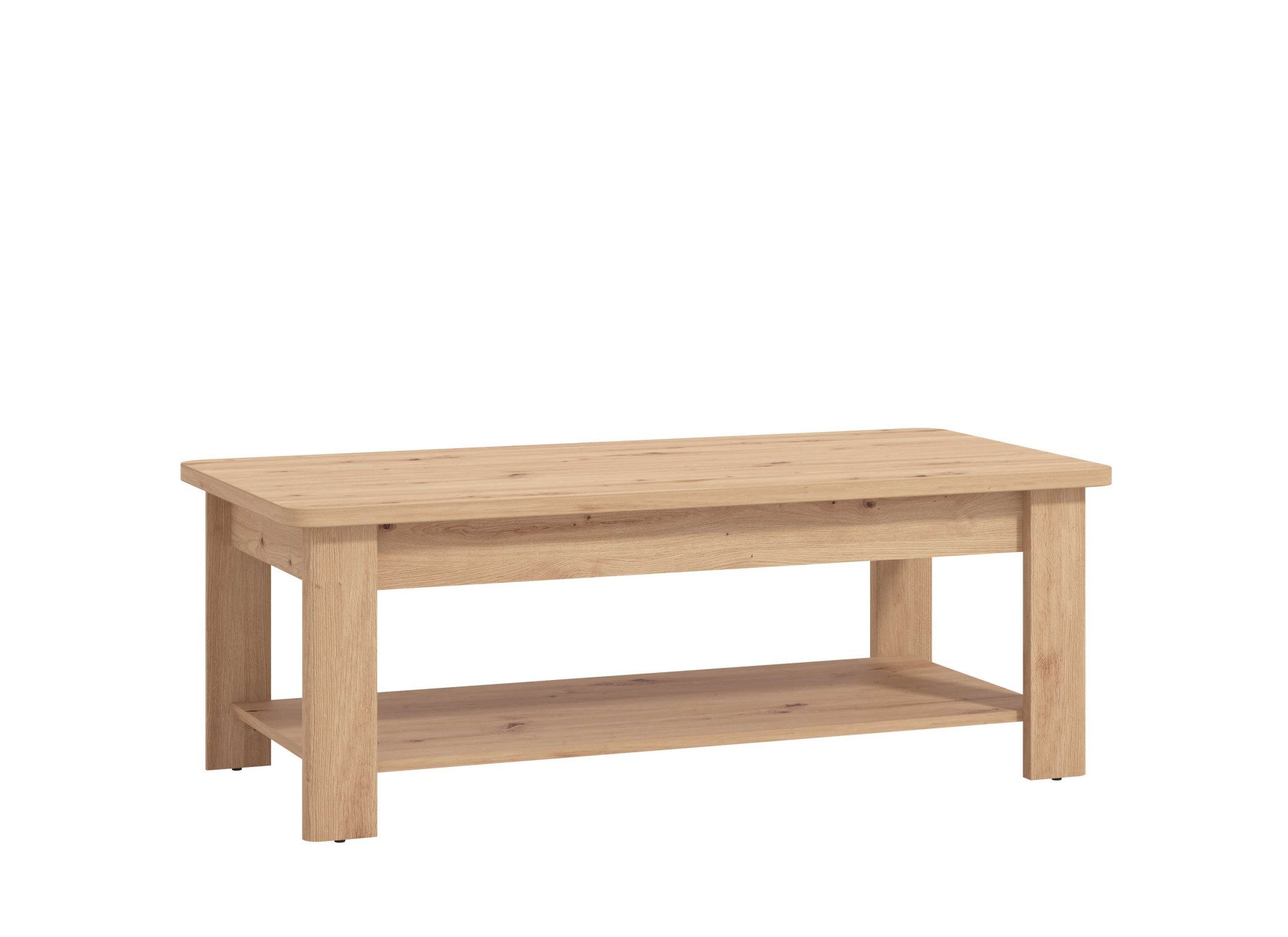 Home affaire Salontafel Jersey salontafel, 124 cm, in trendy kleuren, modern Elegante salontafel, tijdloos ontwerp, met een onderplank