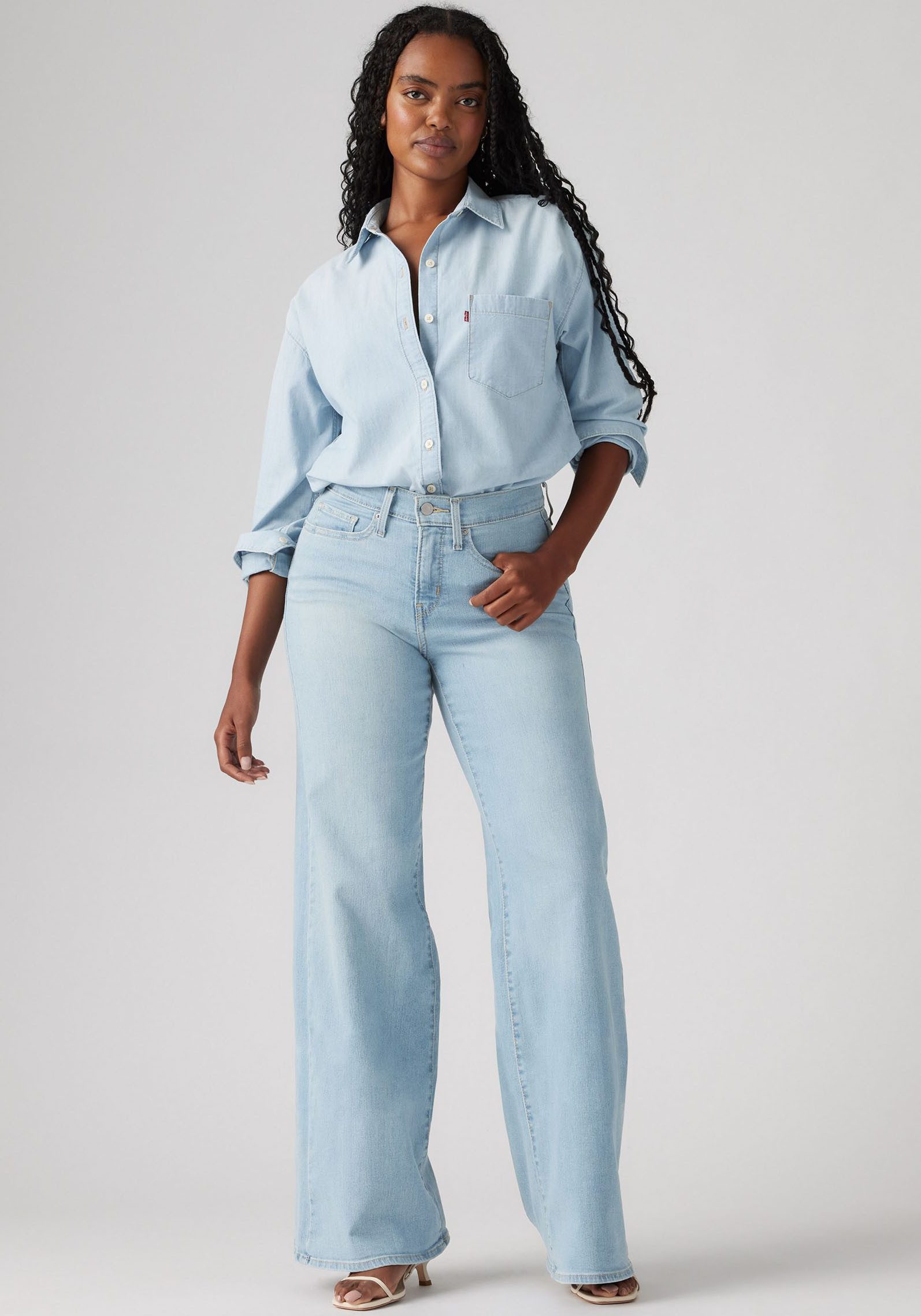 Levi's Wijde Jeans 318 SHAPING in five-pocketsstijl