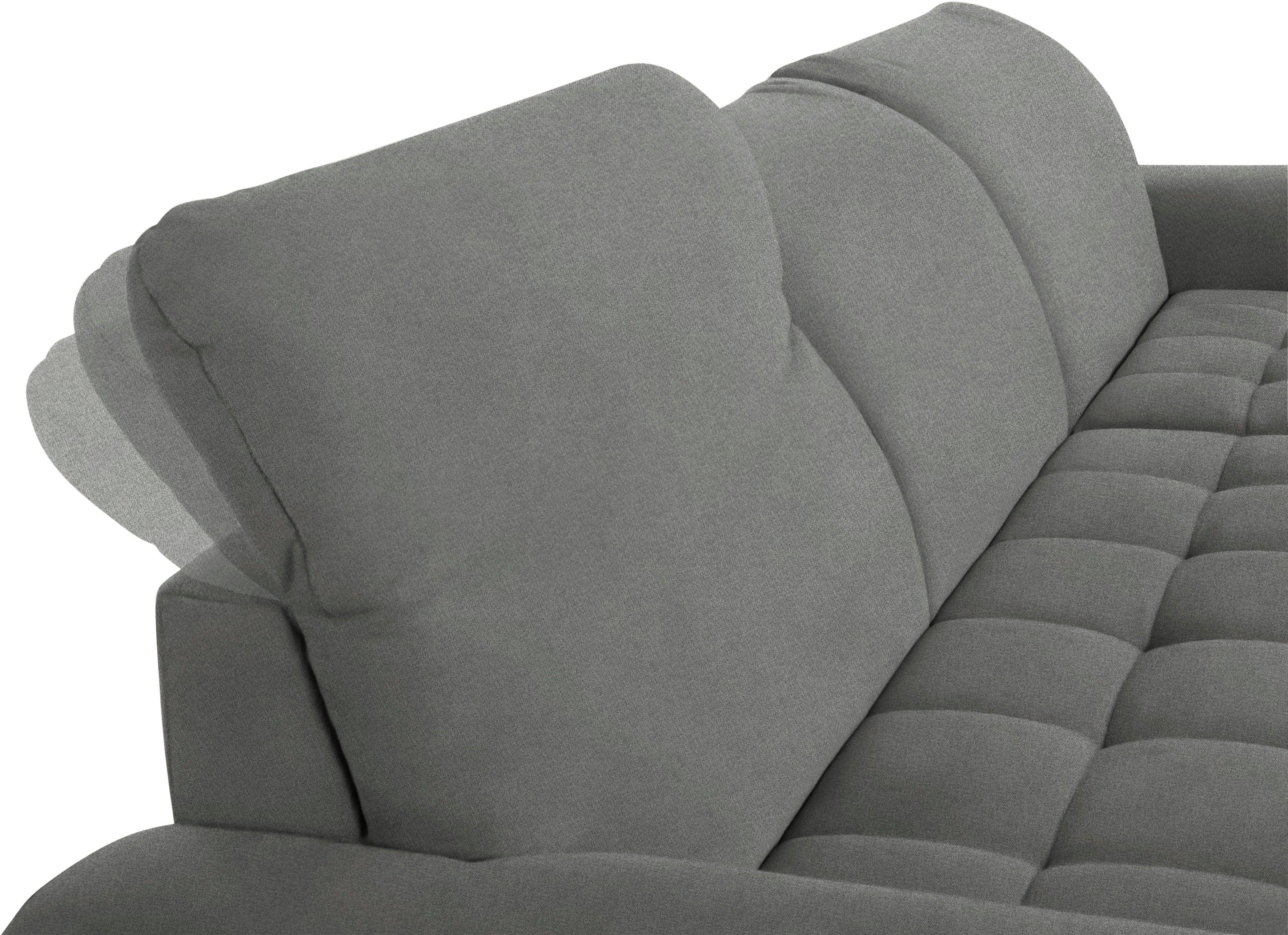 DOMO collection Hoekbank Franzi, tijdloos en elegant, moderne zittingstikking, L-Vorm