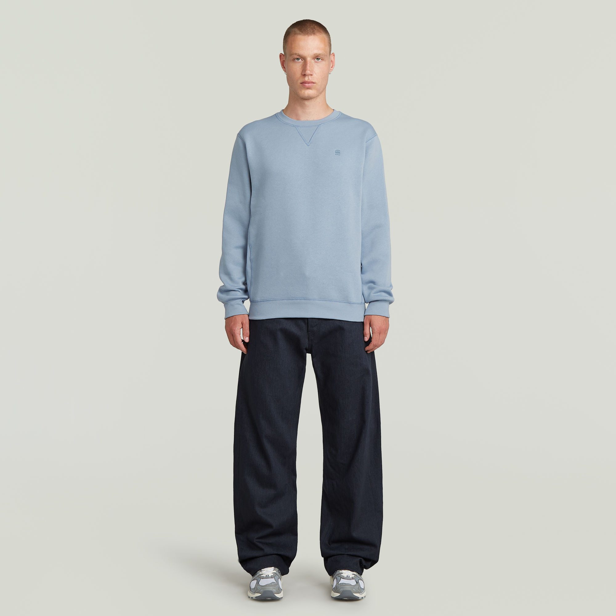 G-Star RAW Sweatshirt Premium Core Pacior Sweat met rib-inzetten aan de zijkanten