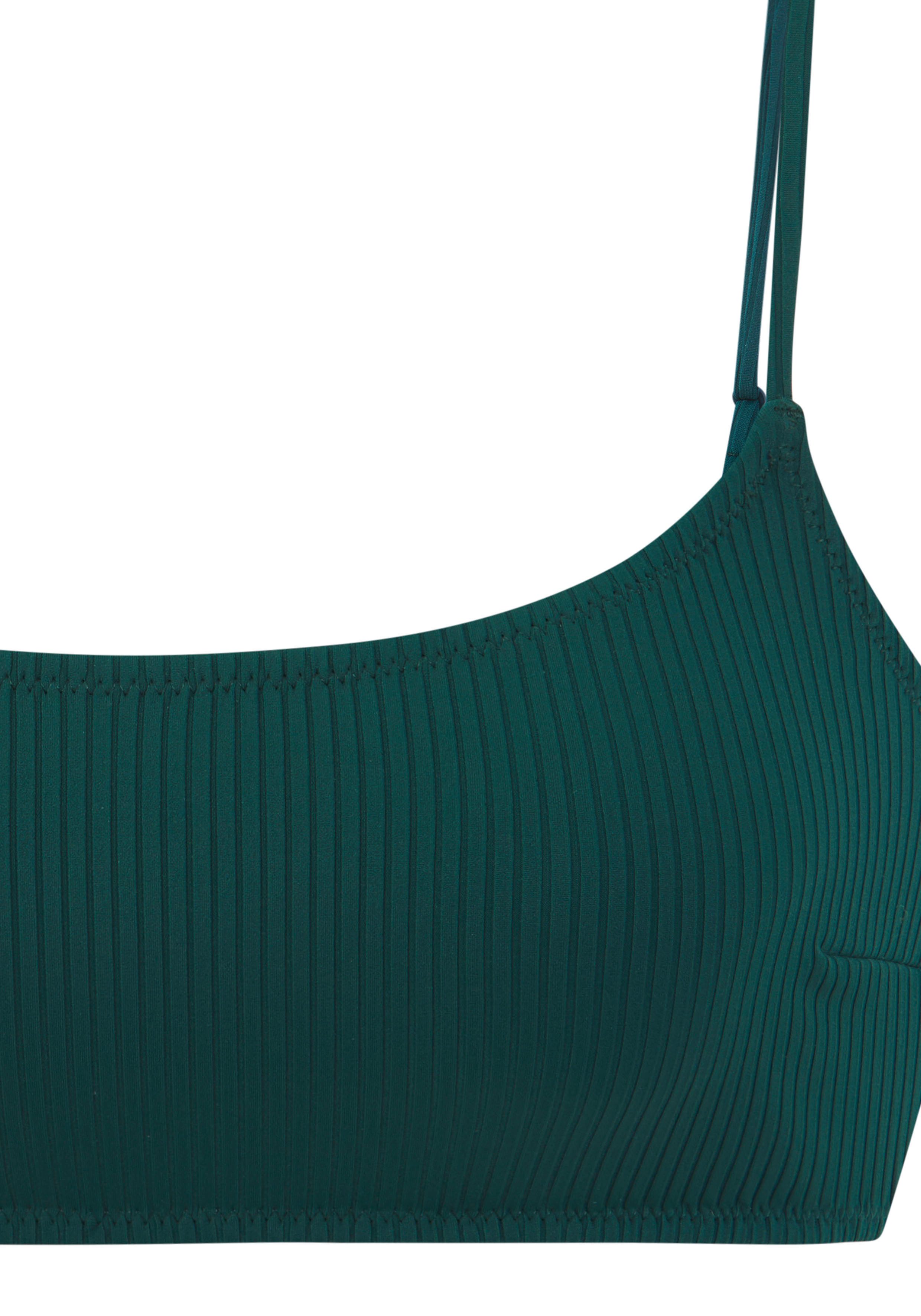 Elbsand Bustierbikini van trendy ribstof