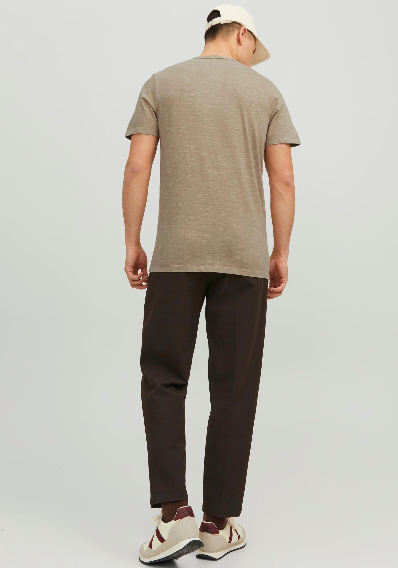 Jack & Jones T-shirt JJESPLIT NECK TEE SS NOOS