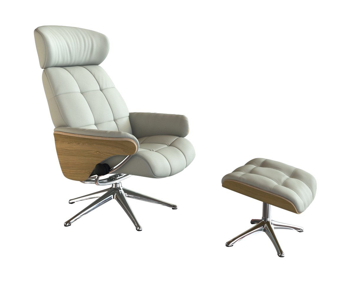 FLEXLUX Relaxfauteuil Skagen functionele stoel, gestoffeerde stoel, armleuning, TV-fauteuil, tv-fauteuils wit