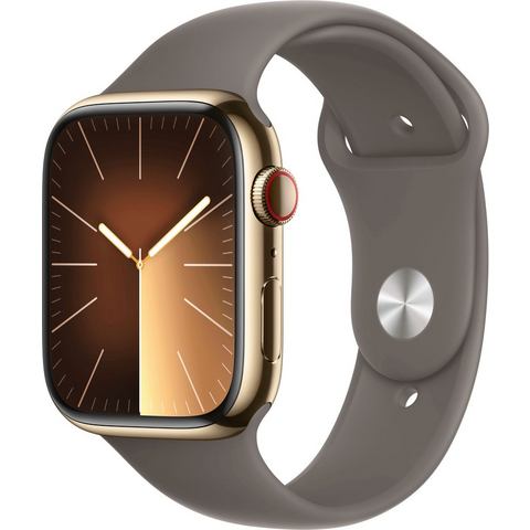 NU 20% KORTING: Apple Smartwatch Watch Series 9 GPS + Cellular Stainless Steel 45mm S-M Sport Band