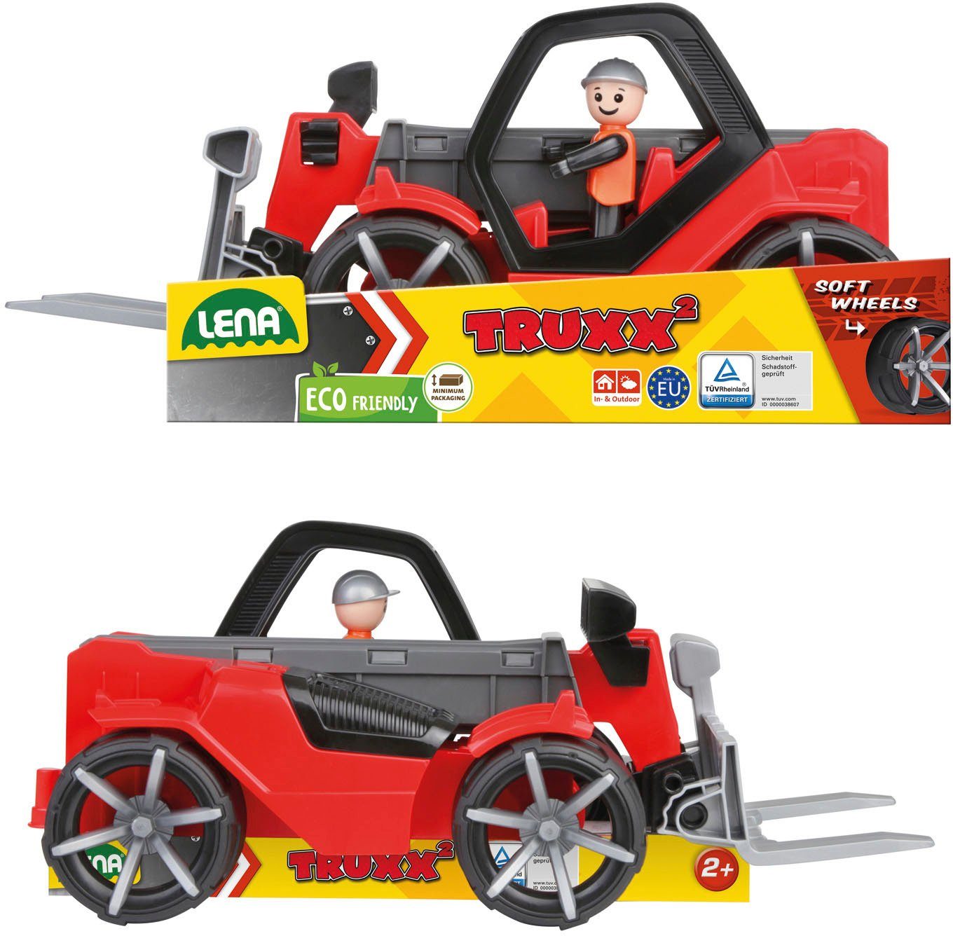 Lena® Speelgoed-shovel TRUXX² verreiker inclusief speelfiguur, made in europe