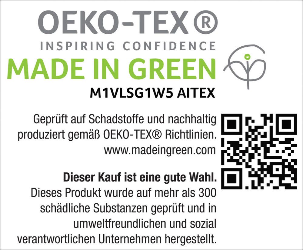 OTTO products Tweezijdig te gebruiken overtrekset Bigstripe 100% biokatoen gots-gecertificeerd, streepdesign in mêlee-look (2-delig)