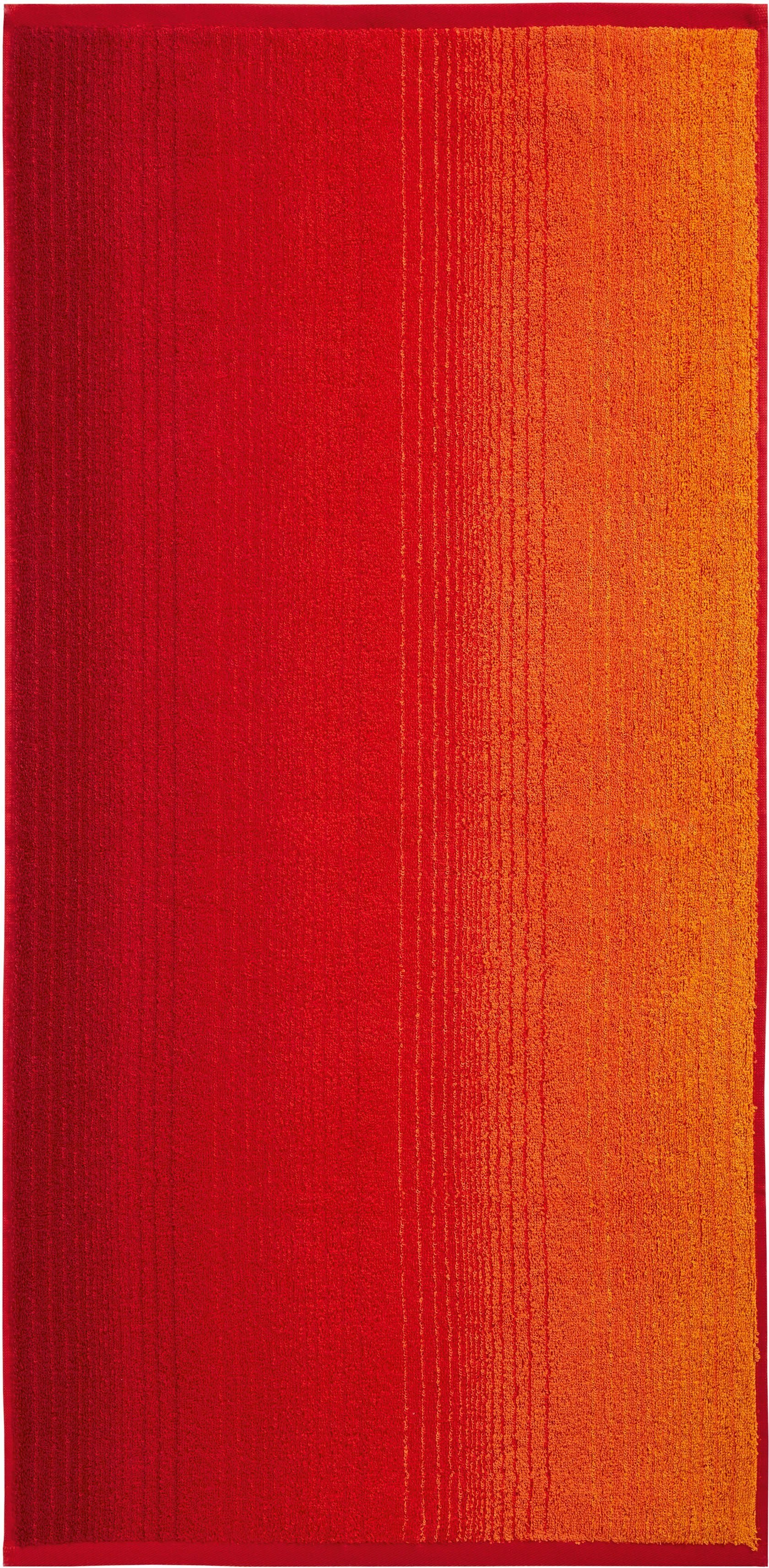 Dyckhoff Handdoekenset Met verloop met kleurverloop, 4 handdoeken (50x100cm), 2 douchehanddoeken (70x140cm) (set, 6-delig)