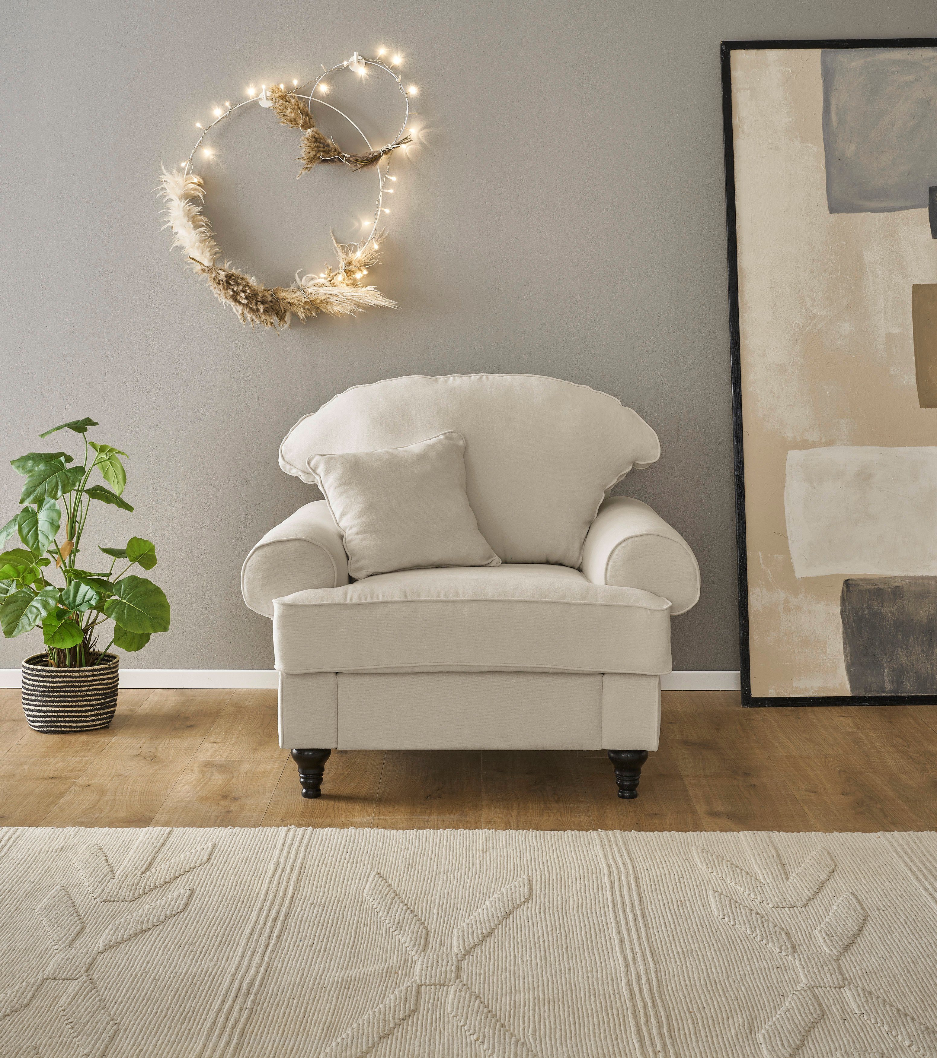 Home affaire Fauteuil Westminster met binnenveringsinterieur fauteuils beige