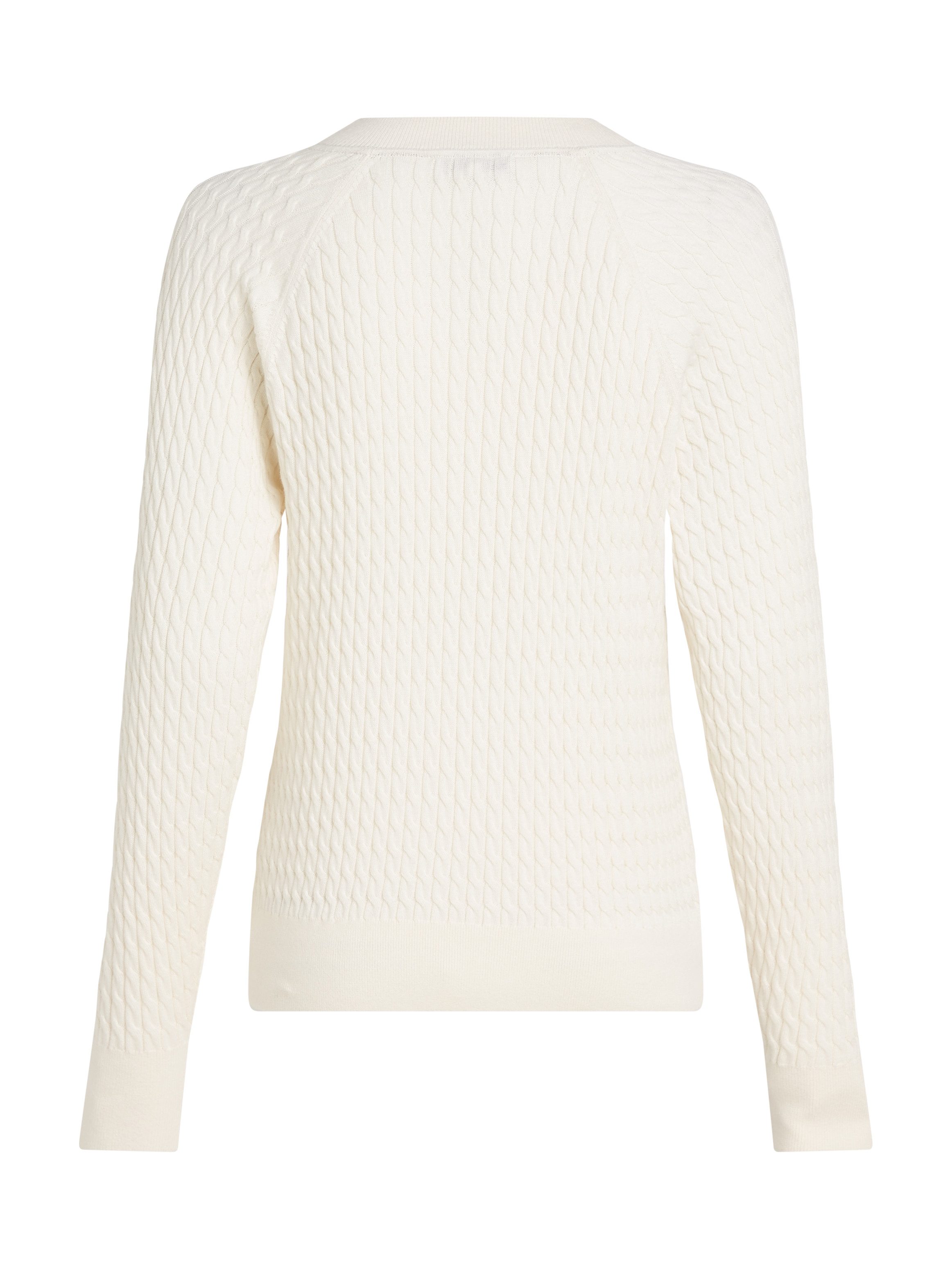 Tommy Hilfiger Trui met ronde hals CO CABLE C-NK SWEATER