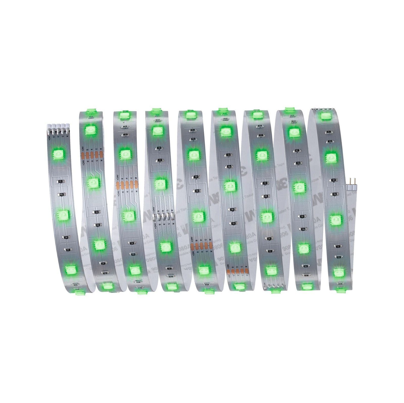 Paulmann Led-strepen MaxLED 250 Stripe 2,5m RGBW IP20 3000K 17W 24V zilverkleur (1 stuk)