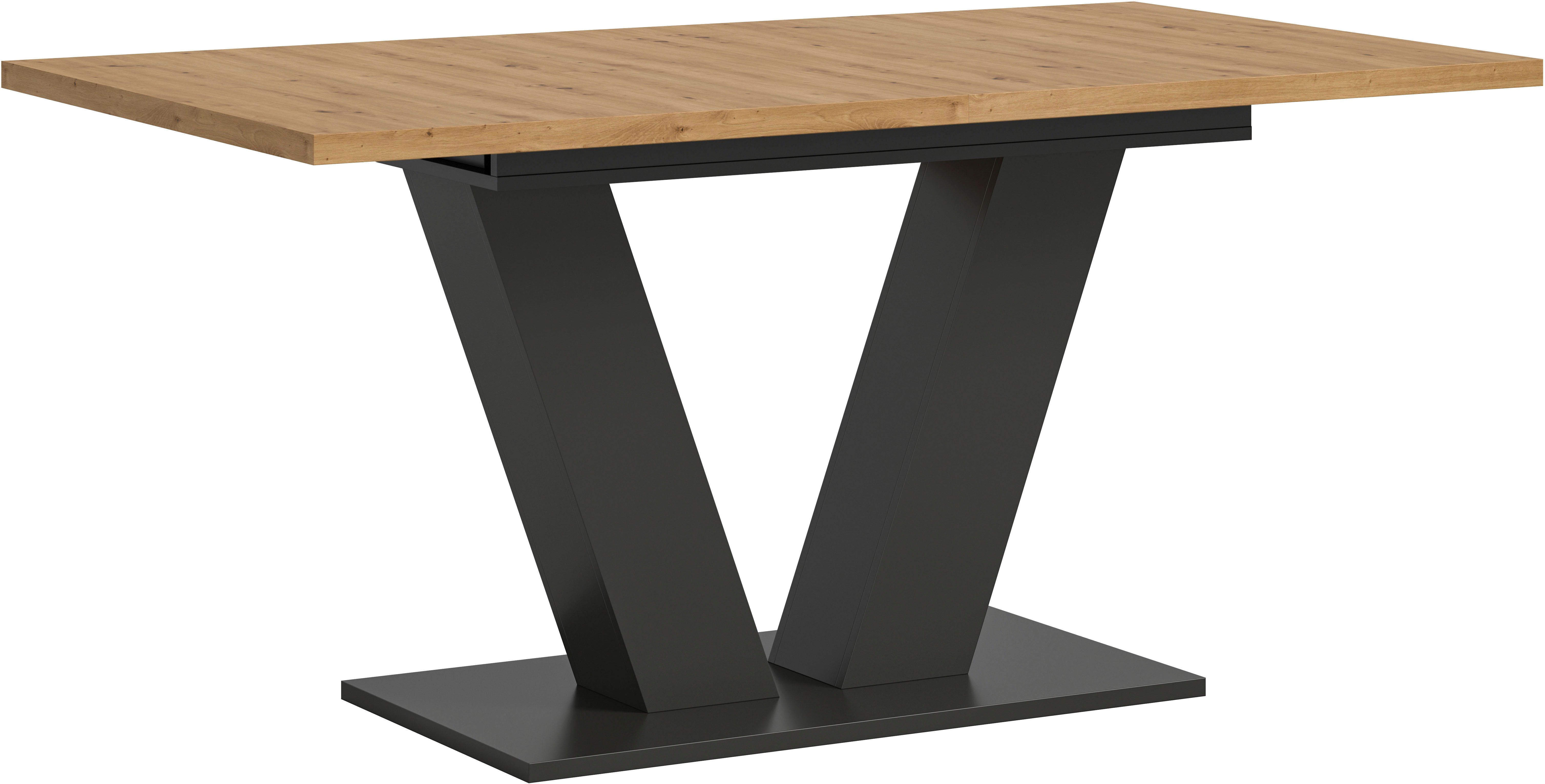 INOSIGN Eettafel Motus, uitschuifbaar 150 - 190 cm, inclusief 40 cm inlegplaat eettafels bruin