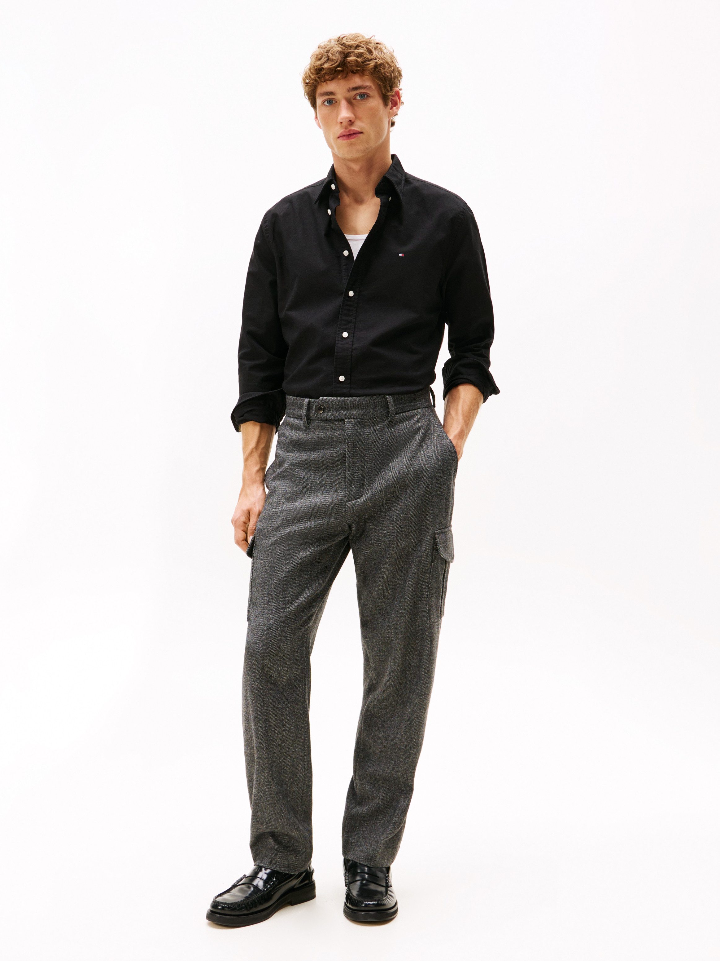 Tommy Hilfiger Overhemd met lange mouwen SOLID HERITAGE OXFORD RF SHIRT