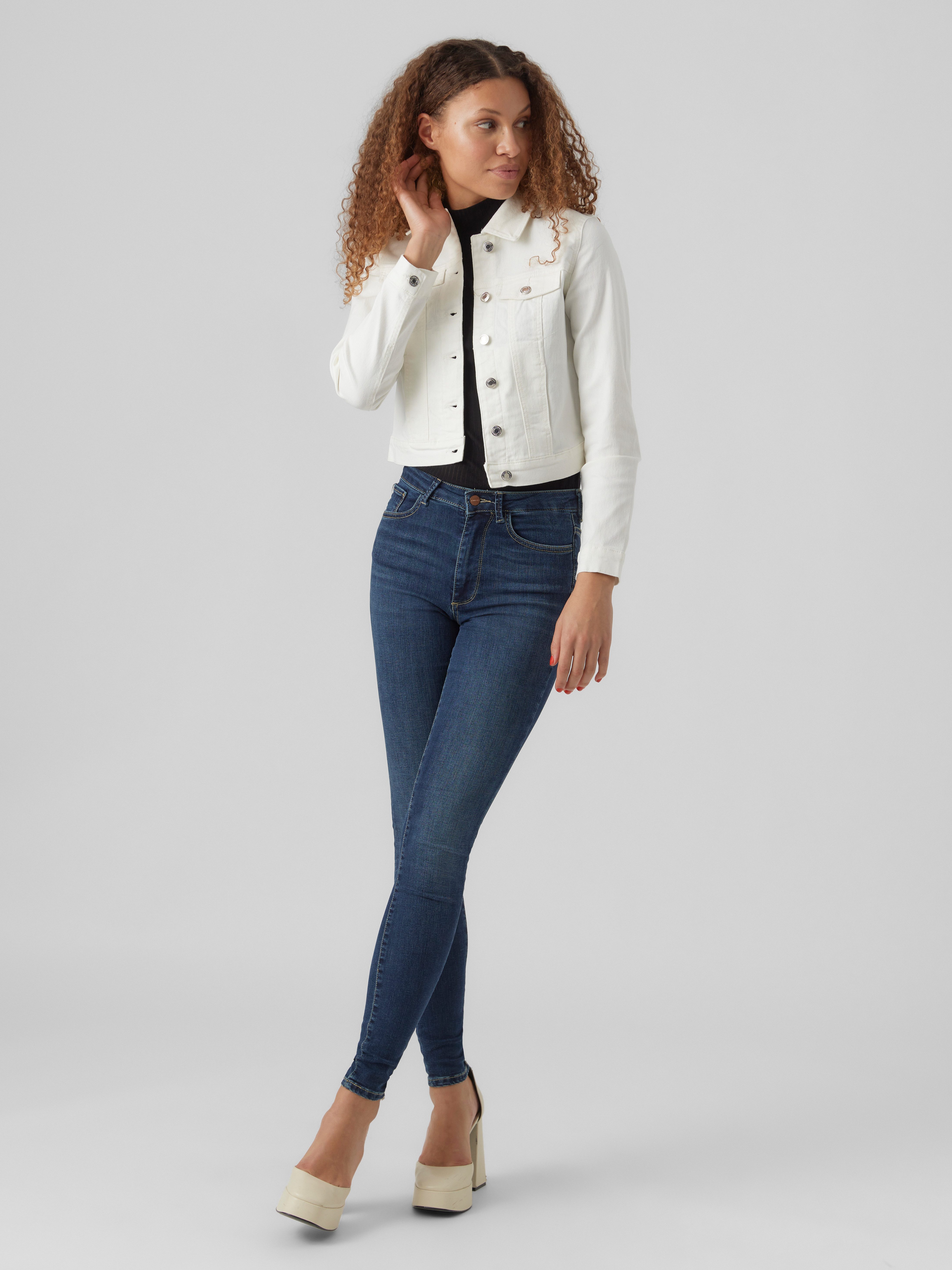 Vero Moda Jeansjack VMLUNA LS SLIM DNM JACKET MIX GA NOOS