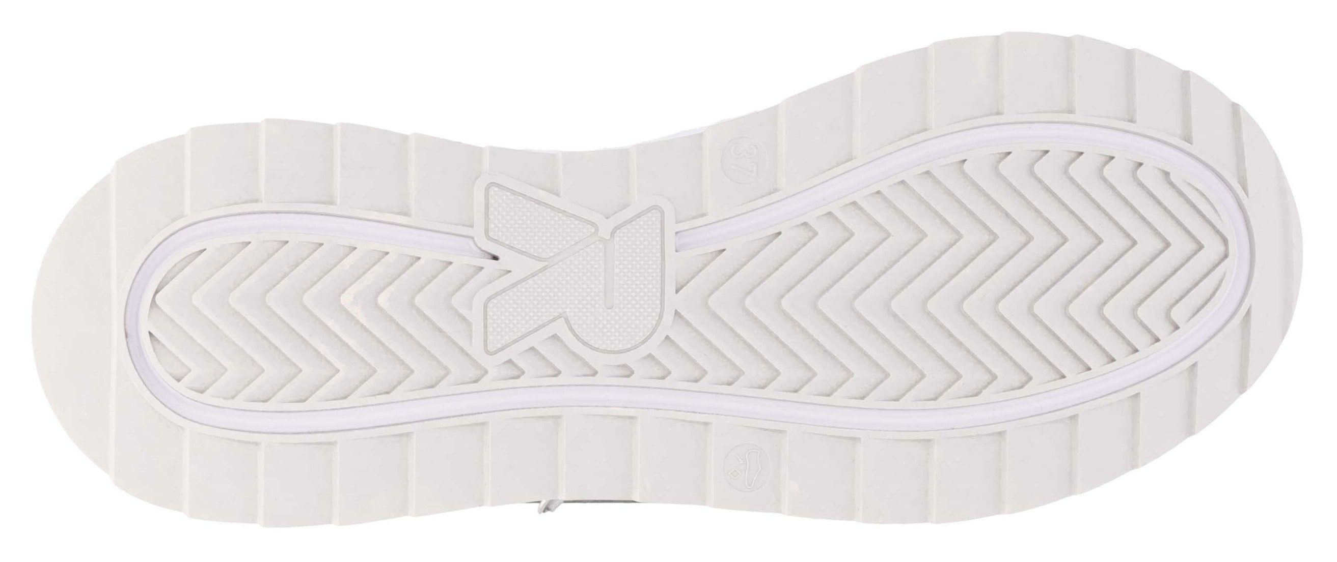 RIEKER Sport Plateausneakers , vrijetijdsschoen, lage schoen, veterschoen in smalle vorm
