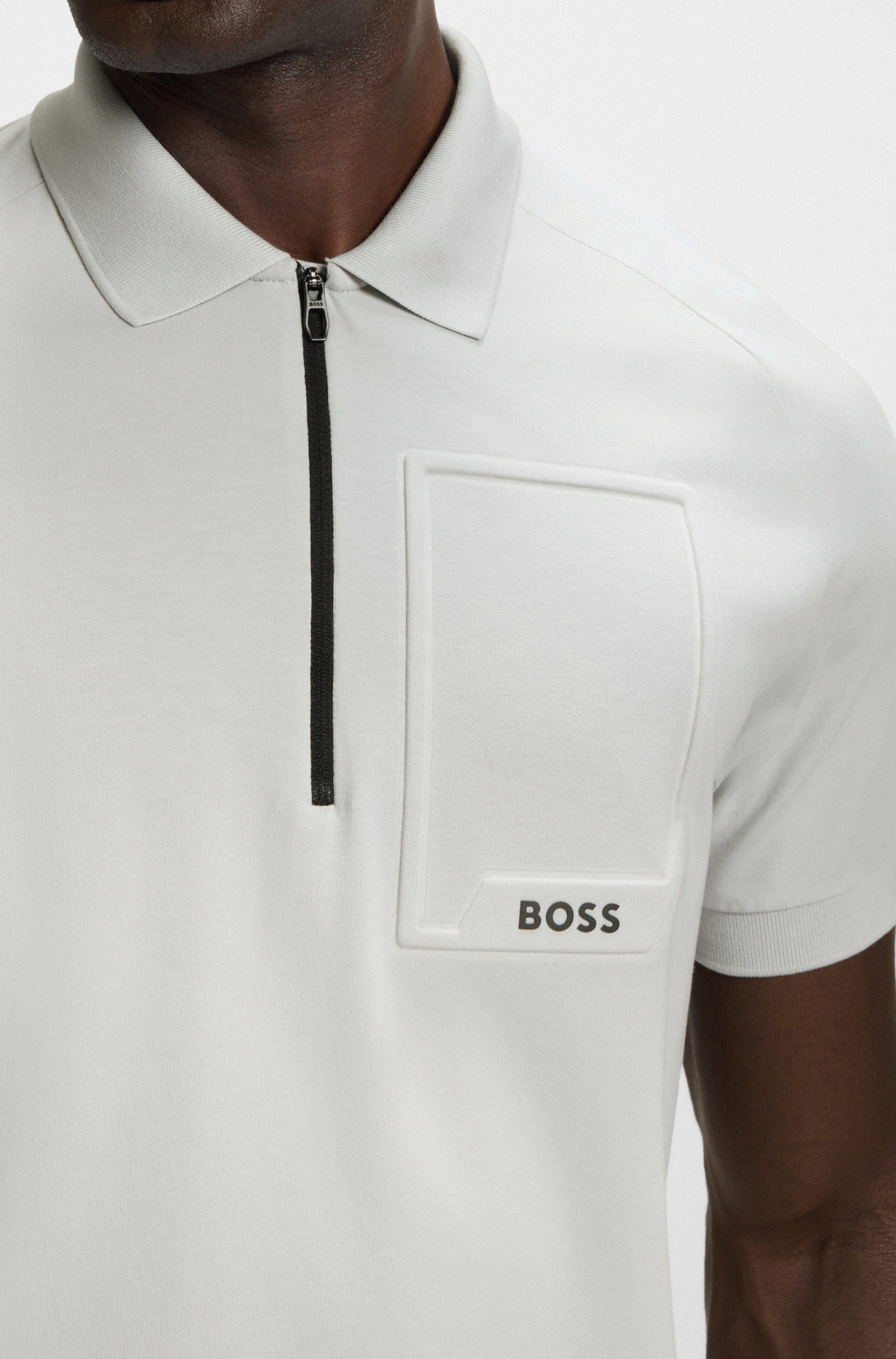 BOSS GREEN Poloshirt Polo Urban Tech met vochtafvoerende en snel drogende eigenschappen