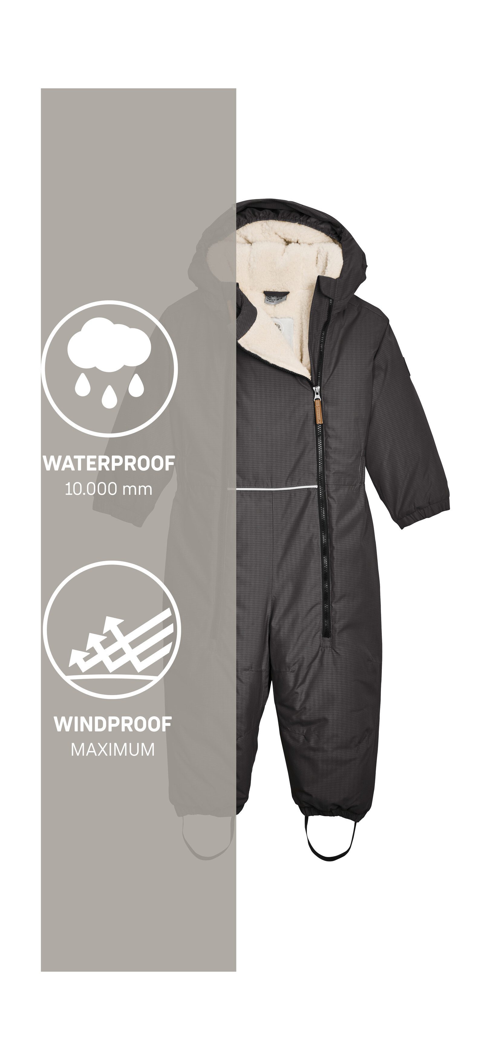 first instinct by killtec Jumpsuit FIOW 59 MNS ONPC Wind- en waterdichte overall met gelaste naden, PFAS-vrij