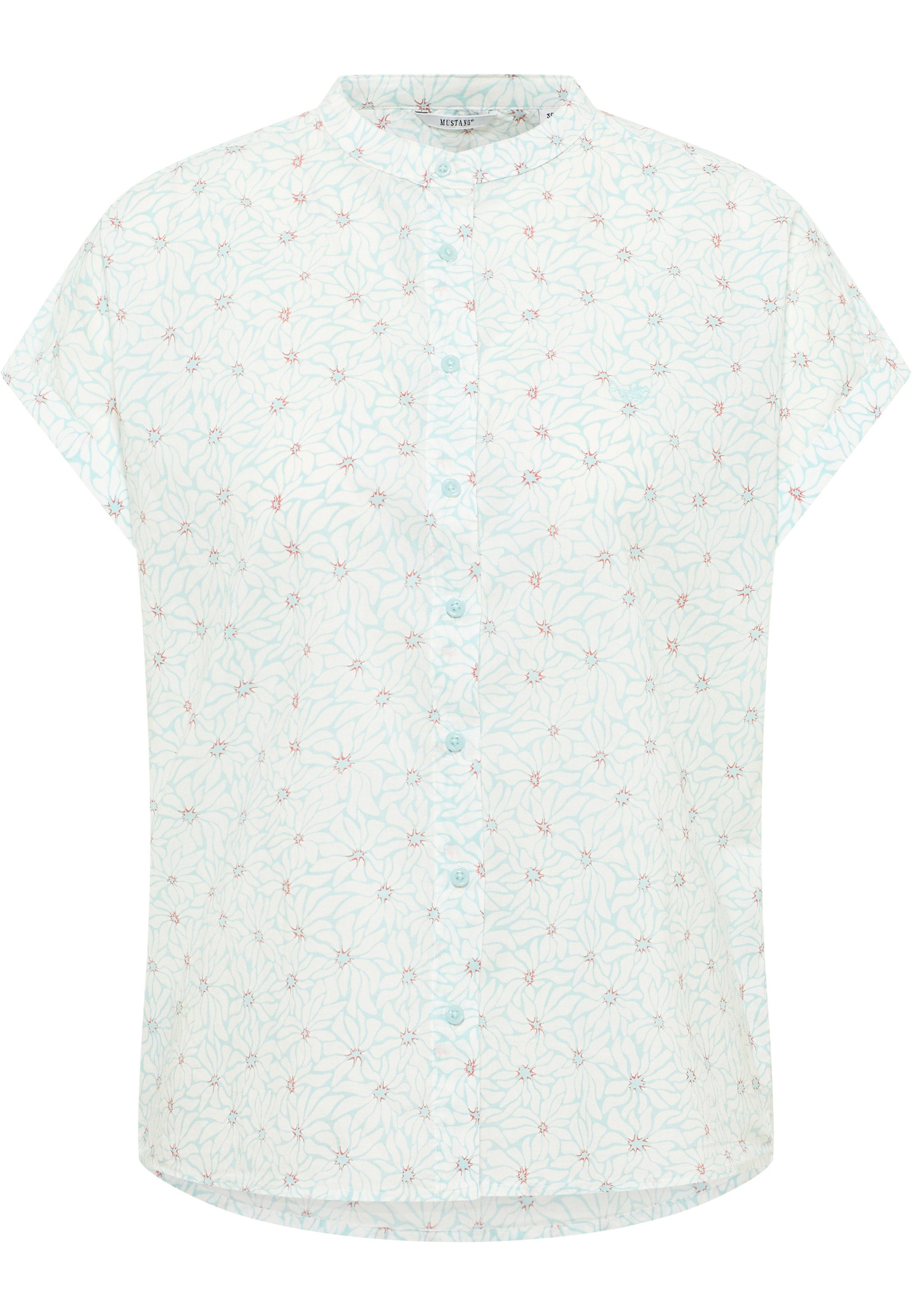 MUSTANG Blouse met korte mouwen Dames Style Coral Springs