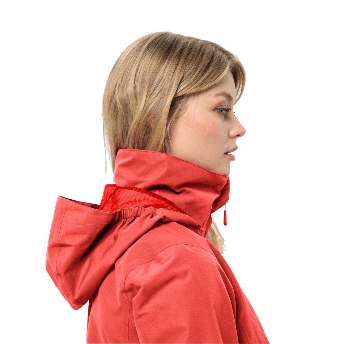 Jack Wolfskin Functioneel jack STORMY POINT 2L JKT W met opbergbare capuchon waterdicht ademend en winddicht
