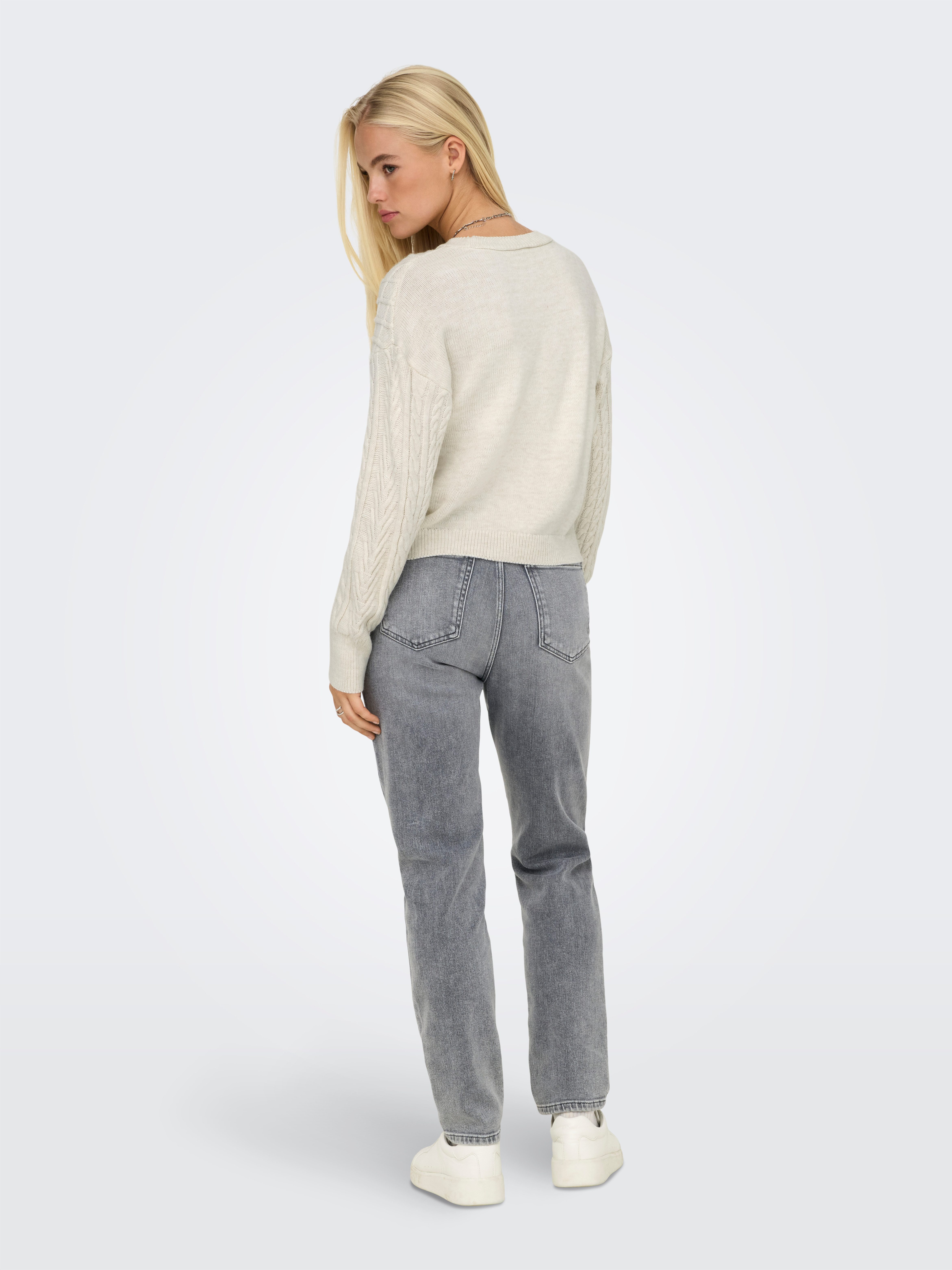 Only Gebreide trui ONLSOFIE LS CABEL PULLOVER EX KNT