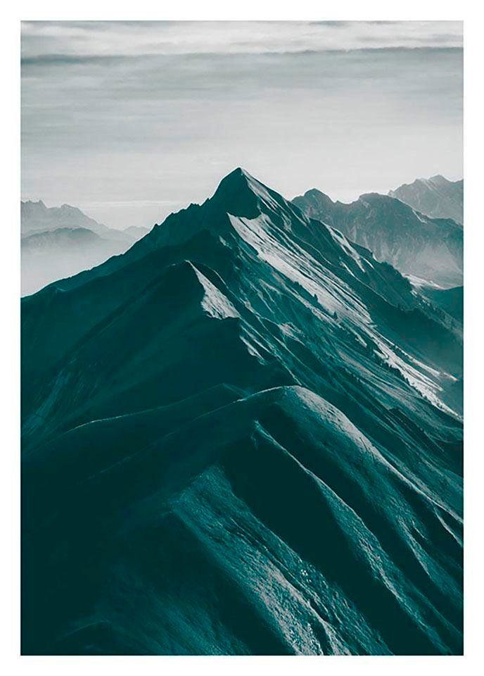 Komar Poster Mountains top Hoogte: 50 cm