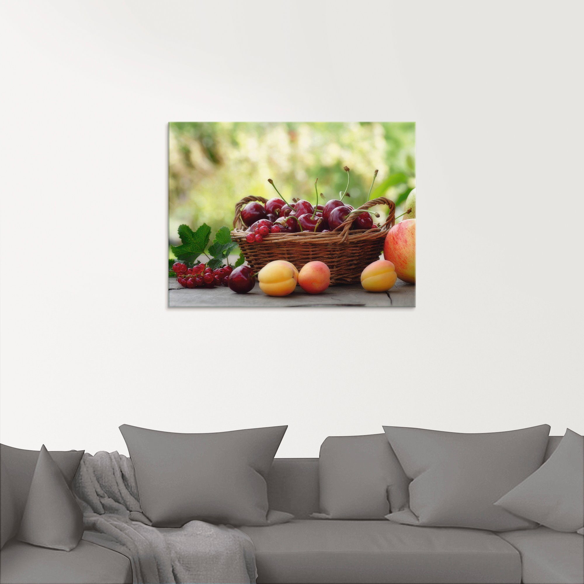 Artland Print op glas Vers fruit cups in verschillende maten