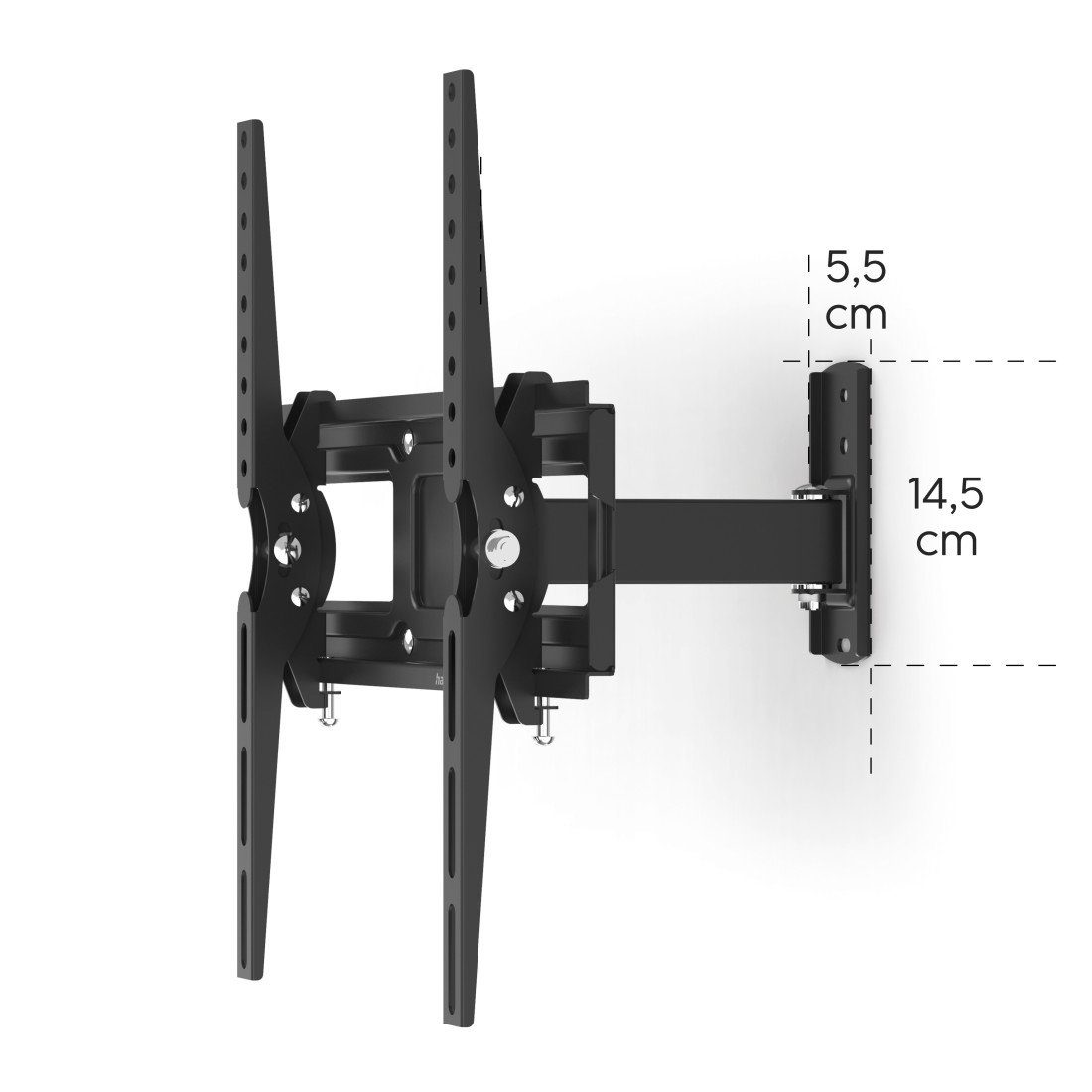 Hama Tv-wandhouder Draaibaar, volledig beweeglijk, 81 - 165 cm (32"- 65"), 43", 50", 55"