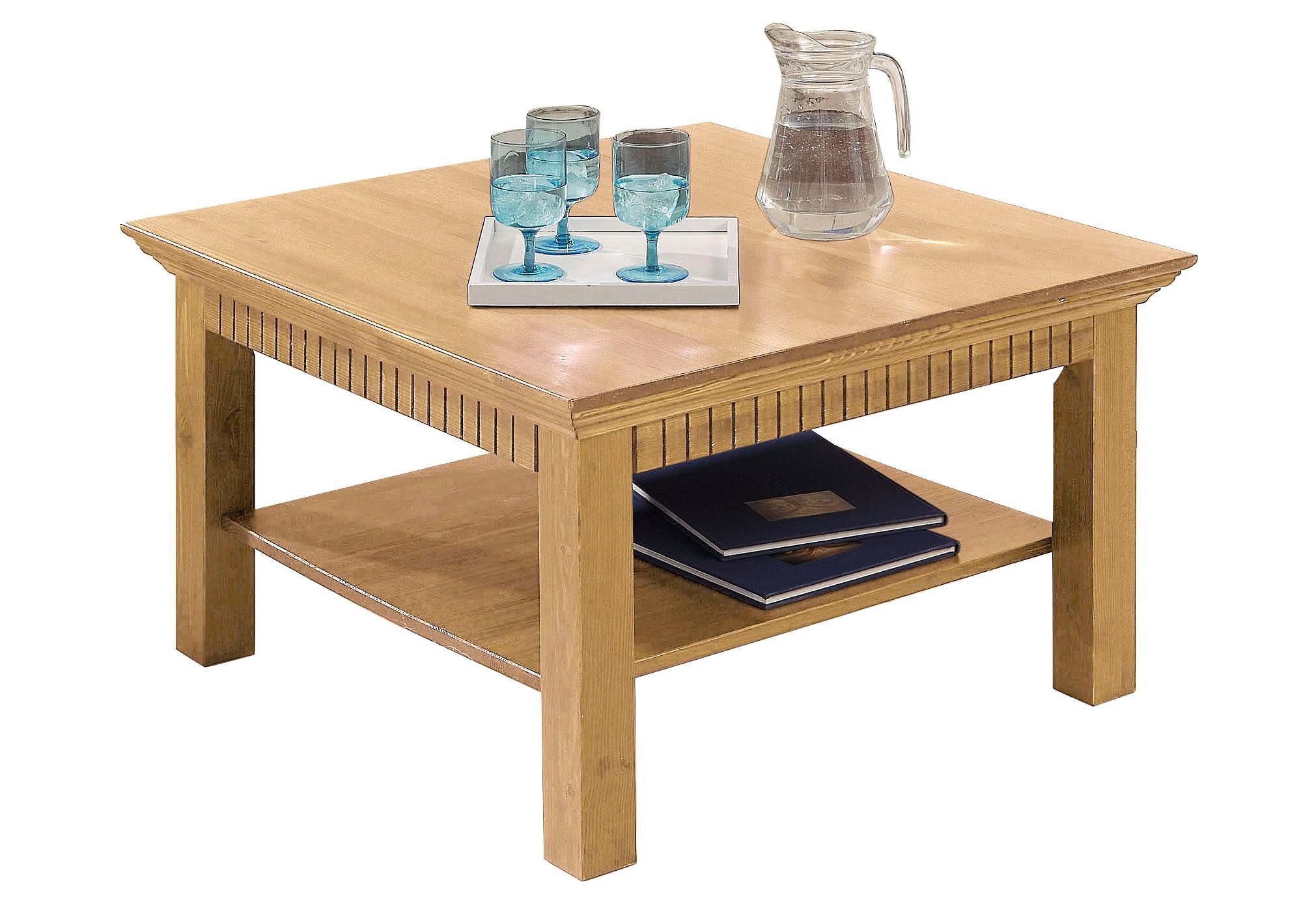 Home affaire Salontafel Lisa Koffietafel, massief grenenhout, B/D/H: 76x76x45 cm
