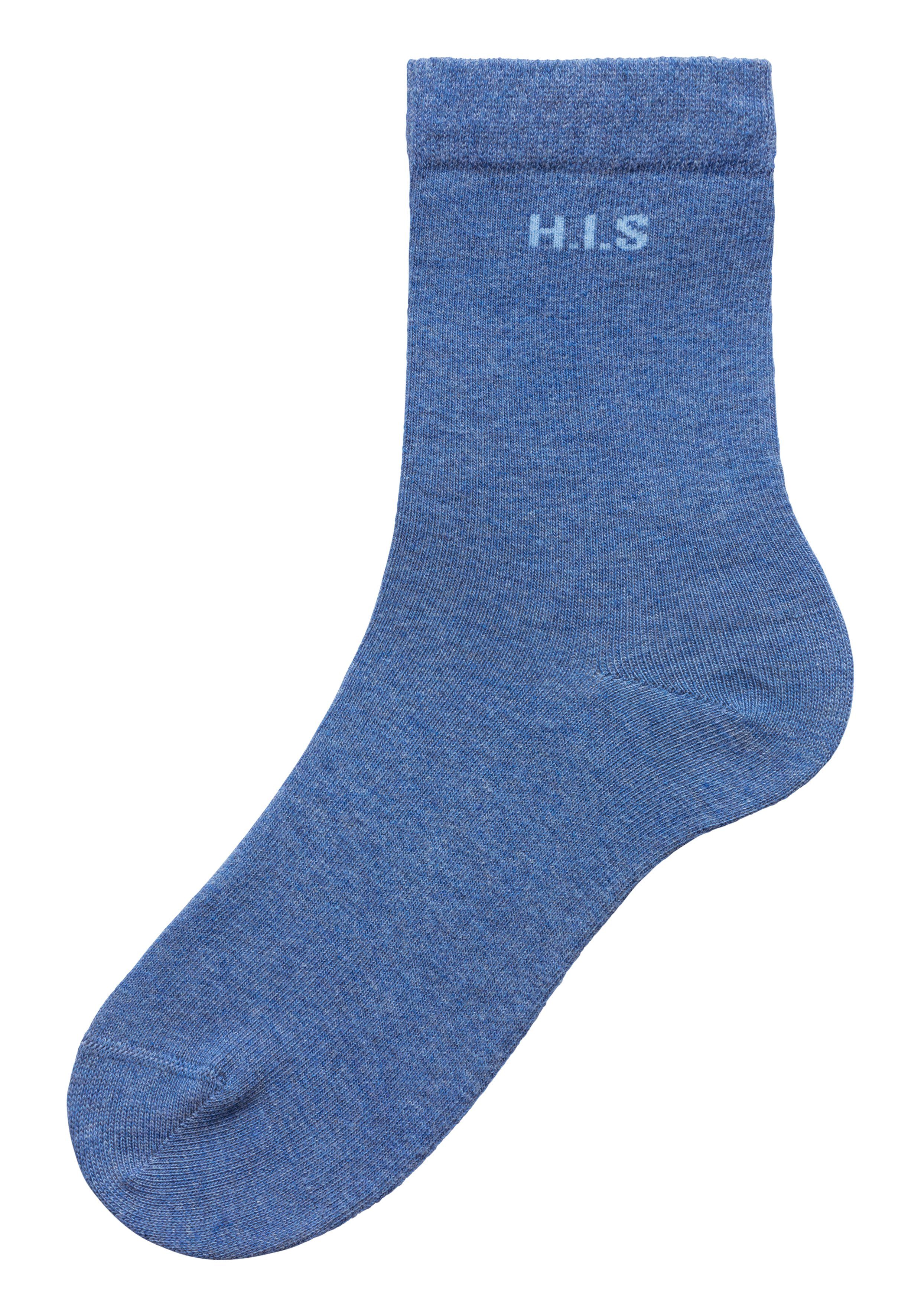 H.I.S Sokken met ingebreid logo (set, 16 paar)