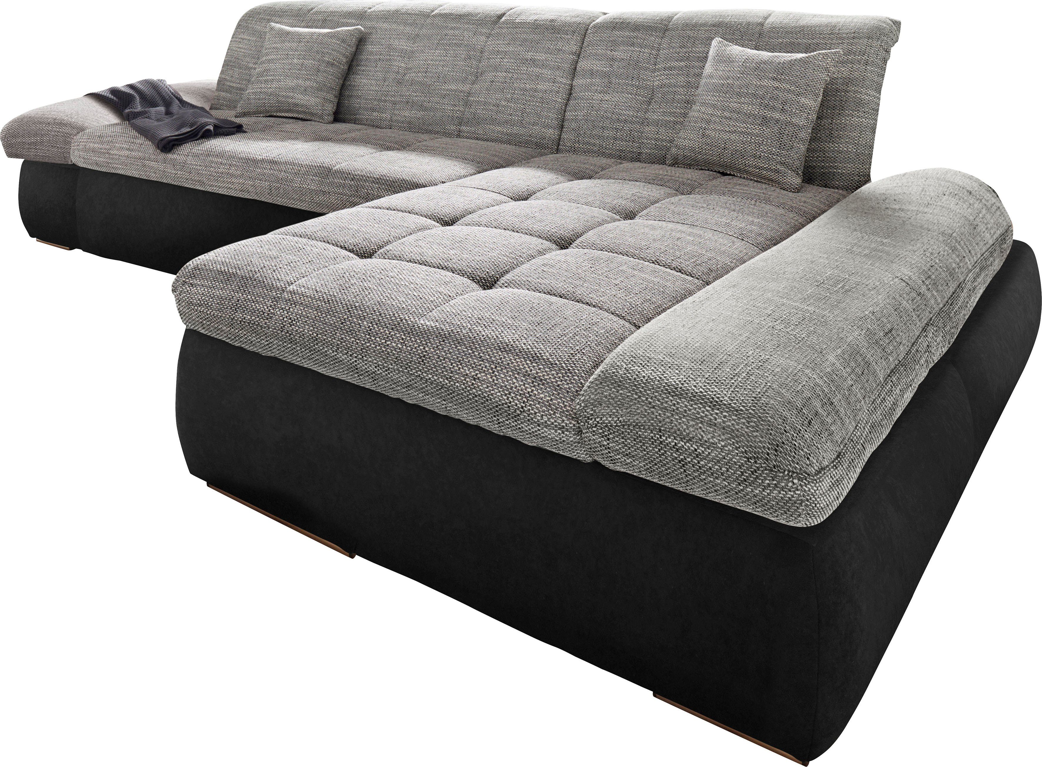 DOMO collection Hoekbank PB Moric optioneel met slaapfunctie en armsteunverstelling U-vorm