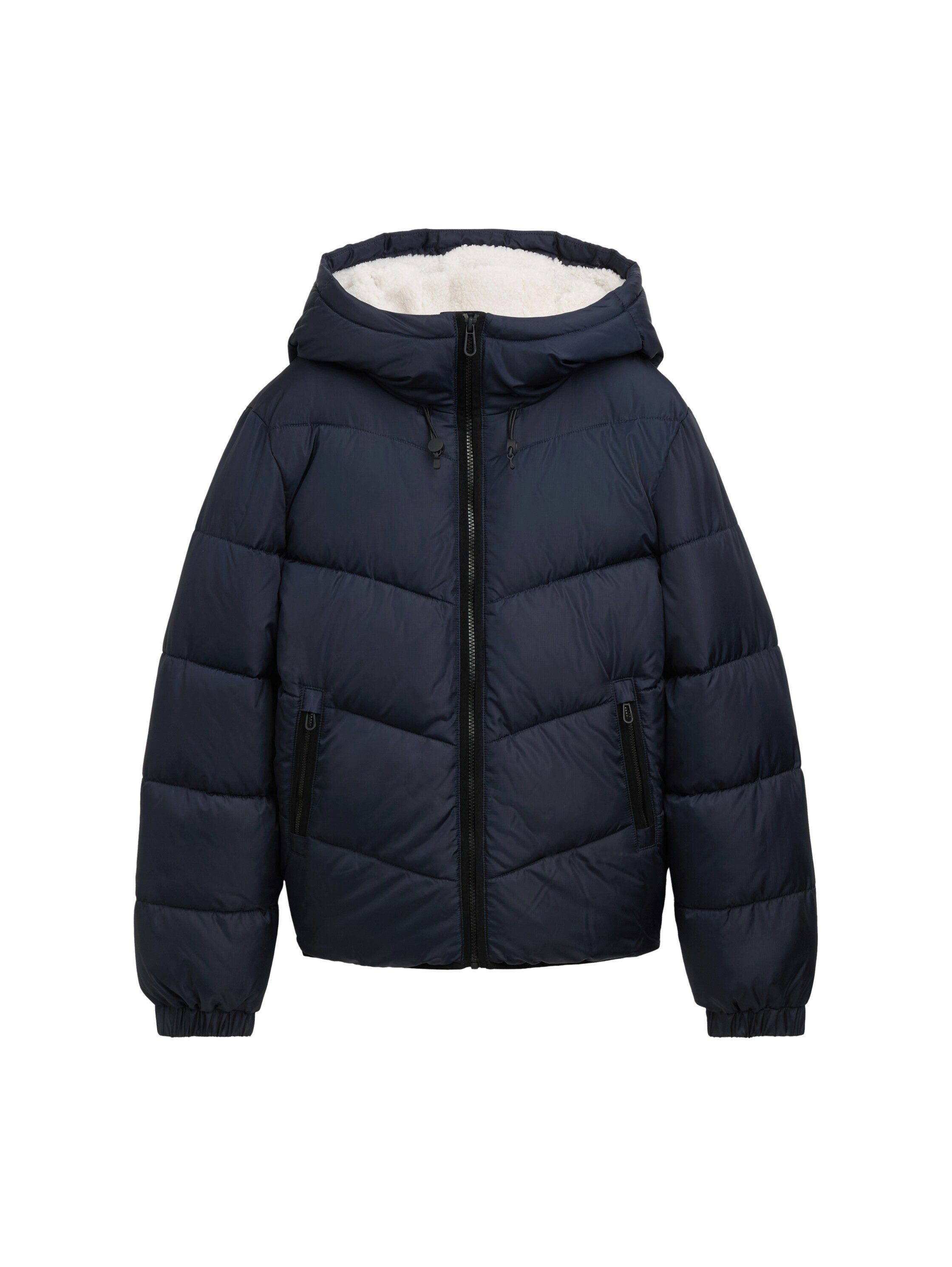 Tom Tailor Denim Gewatteerde jas met een capuchon