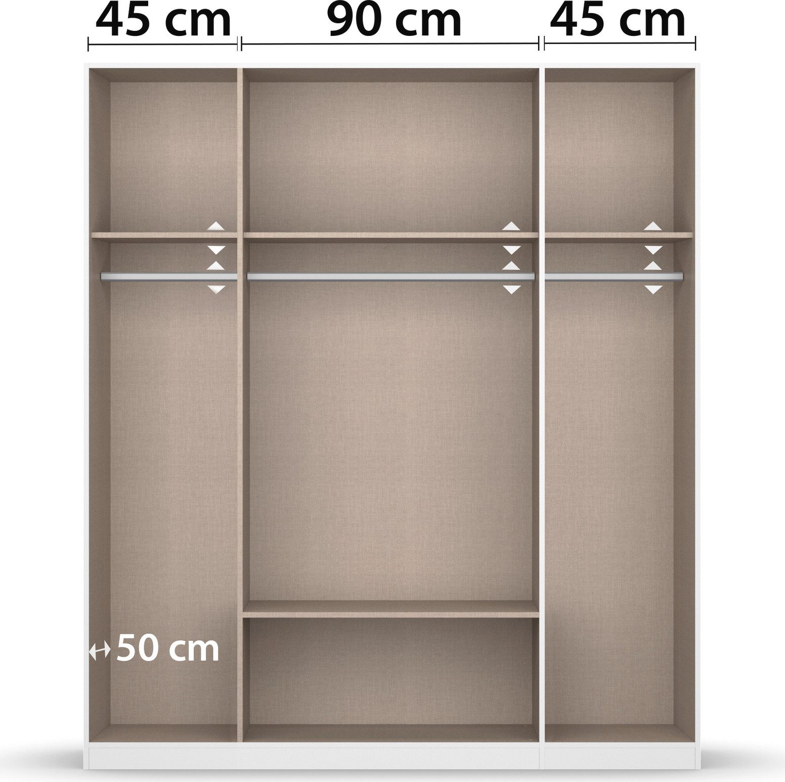 rauch Draaideurkast Kledingkast Kast Garderobe Slaapkamerkast DAVOA met contrasterende lades in eiken artisan made in germany