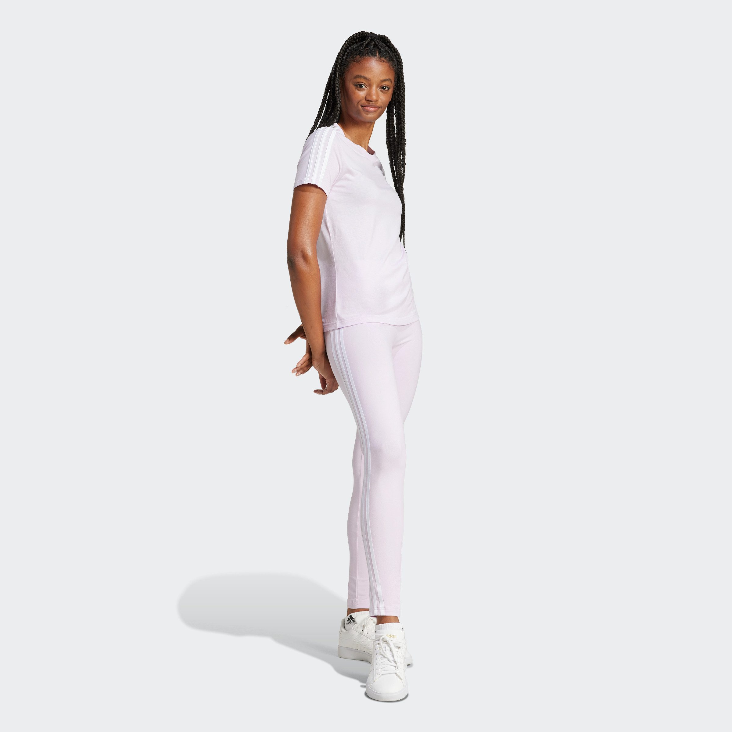 adidas Sportswear T-shirt LOUNGEWEAR ESSENTIALS SLIM 3-STRIPES