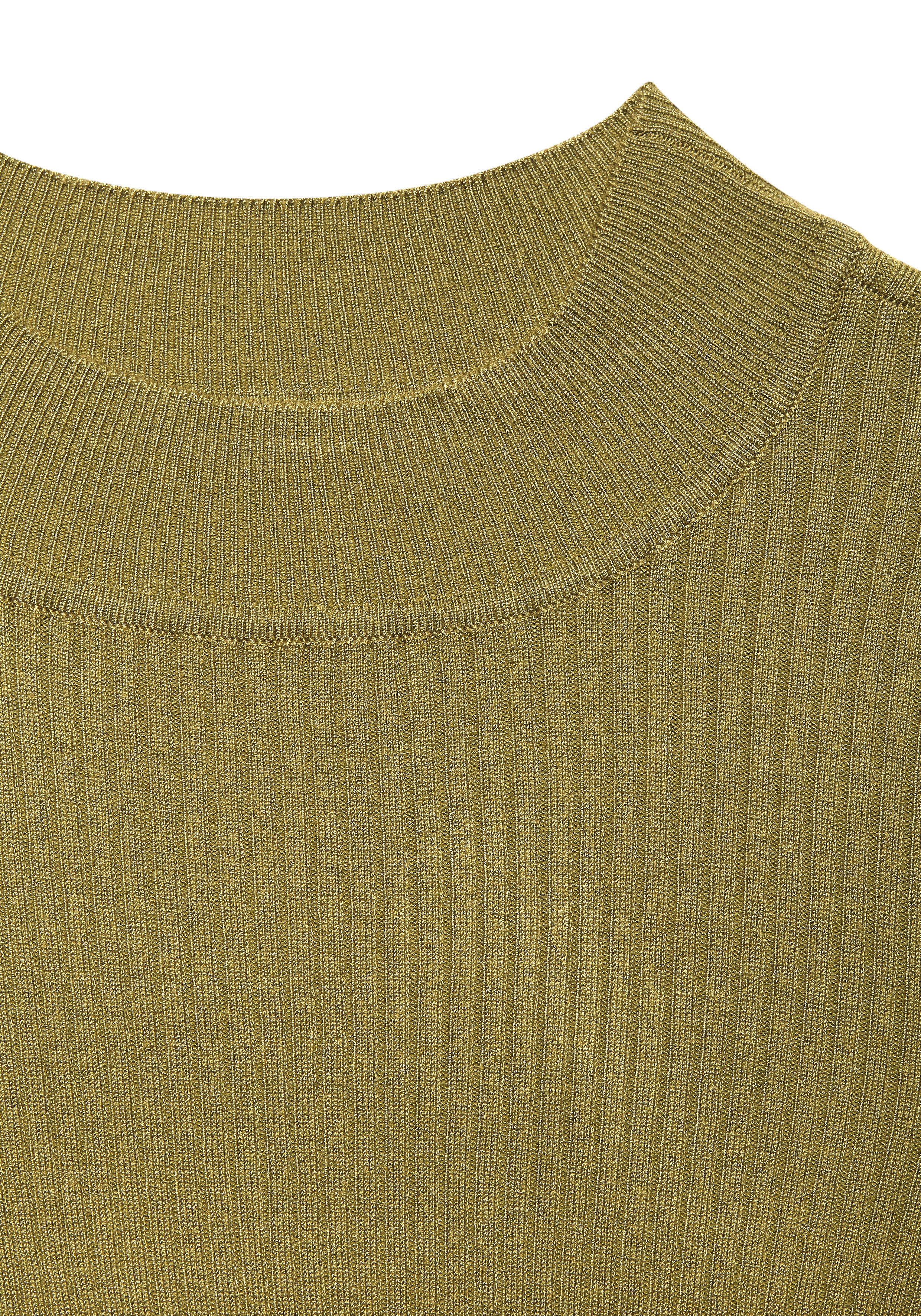 Lascana Trui met korte mouwen met ribstructuur, figuuraccentuerende gebreide trui, basic