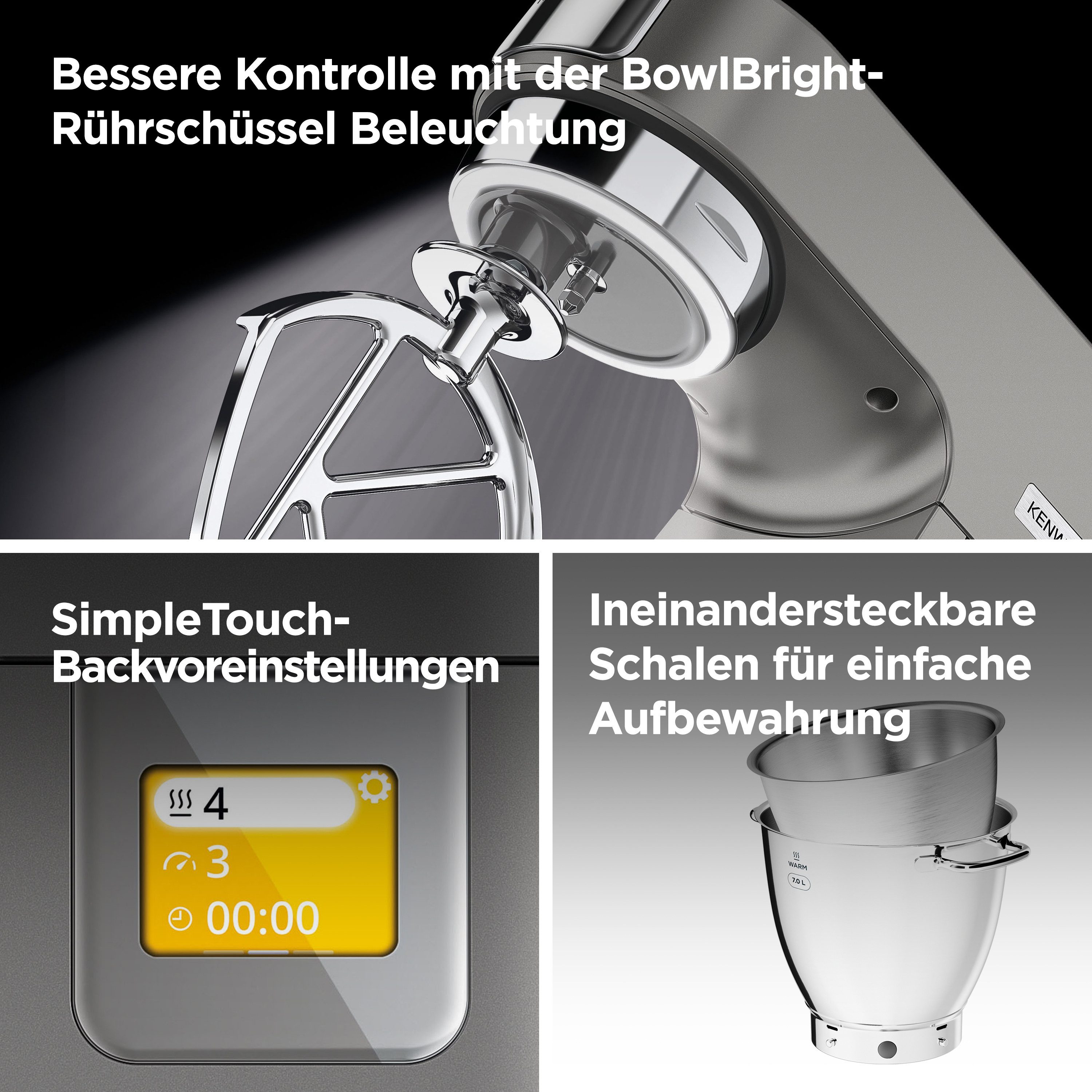 KENWOOD Keukenmachine Titanium Chef Patissier XL KWL90.594SI