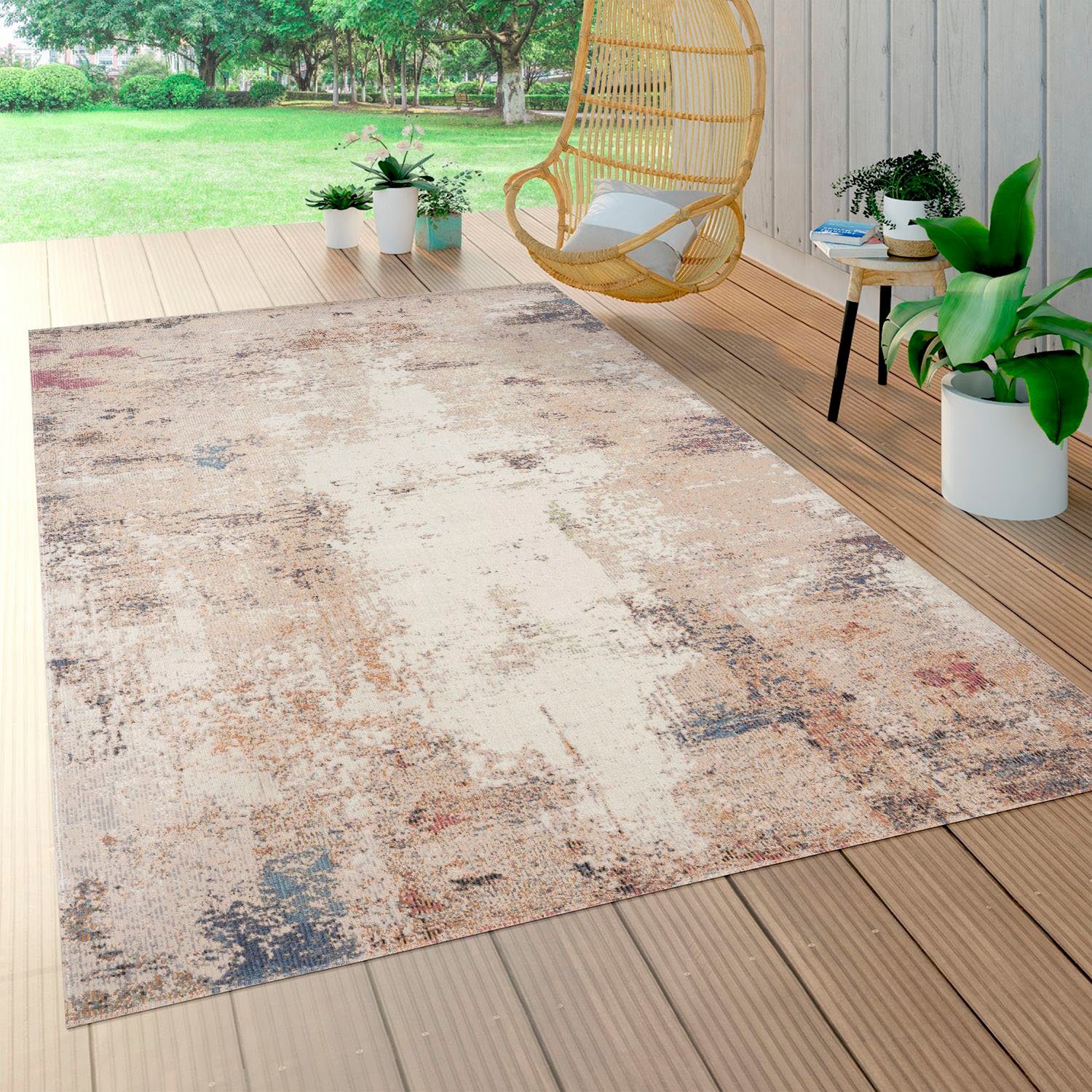 Paco Home Vloerkleed Torres 278 modern abstract design, geschikt voor binnen en buiten, woonkamer
