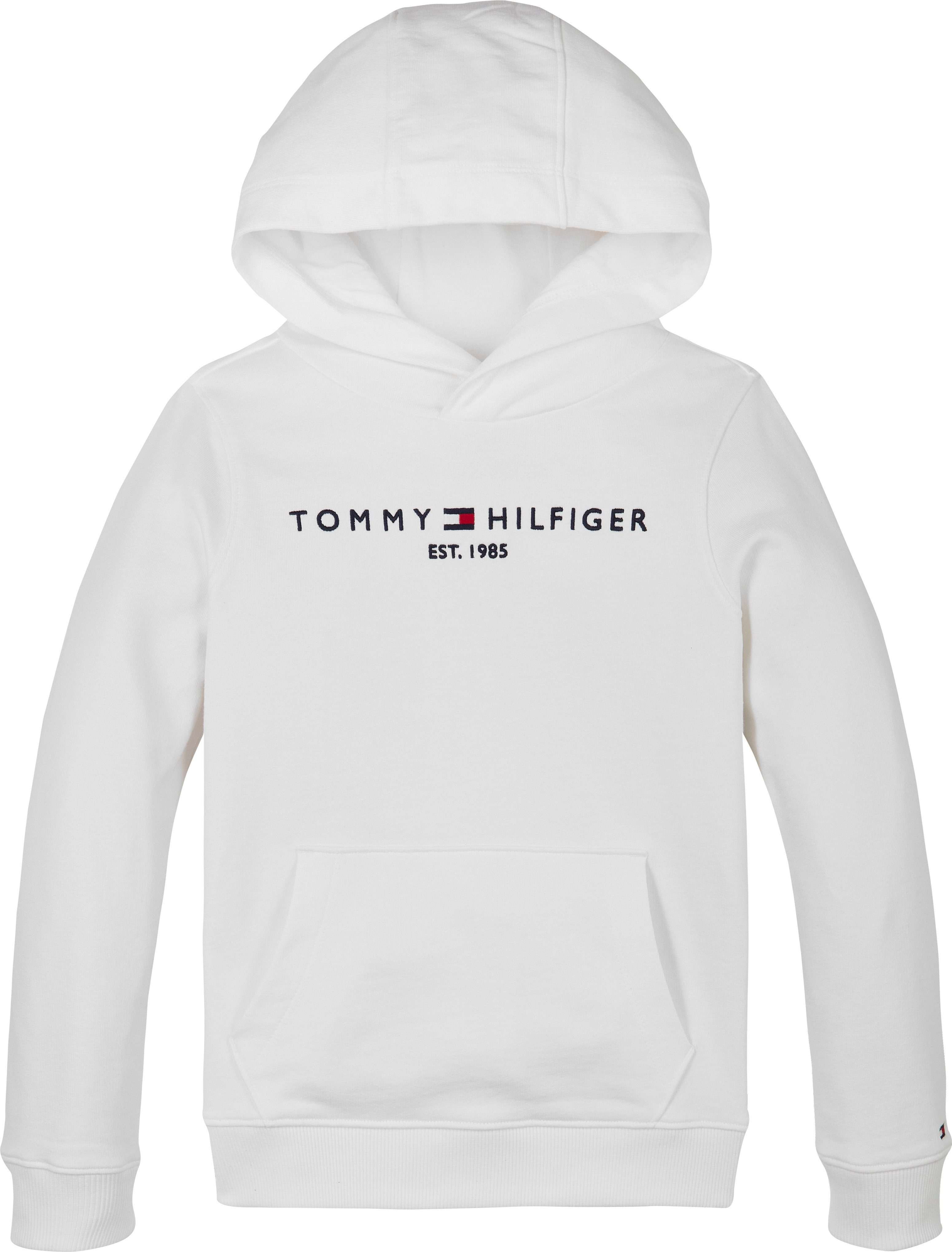 Tommy Hilfiger Hoodie U ESSENTIAL HOODIE met logo-borduurwerk en tekst