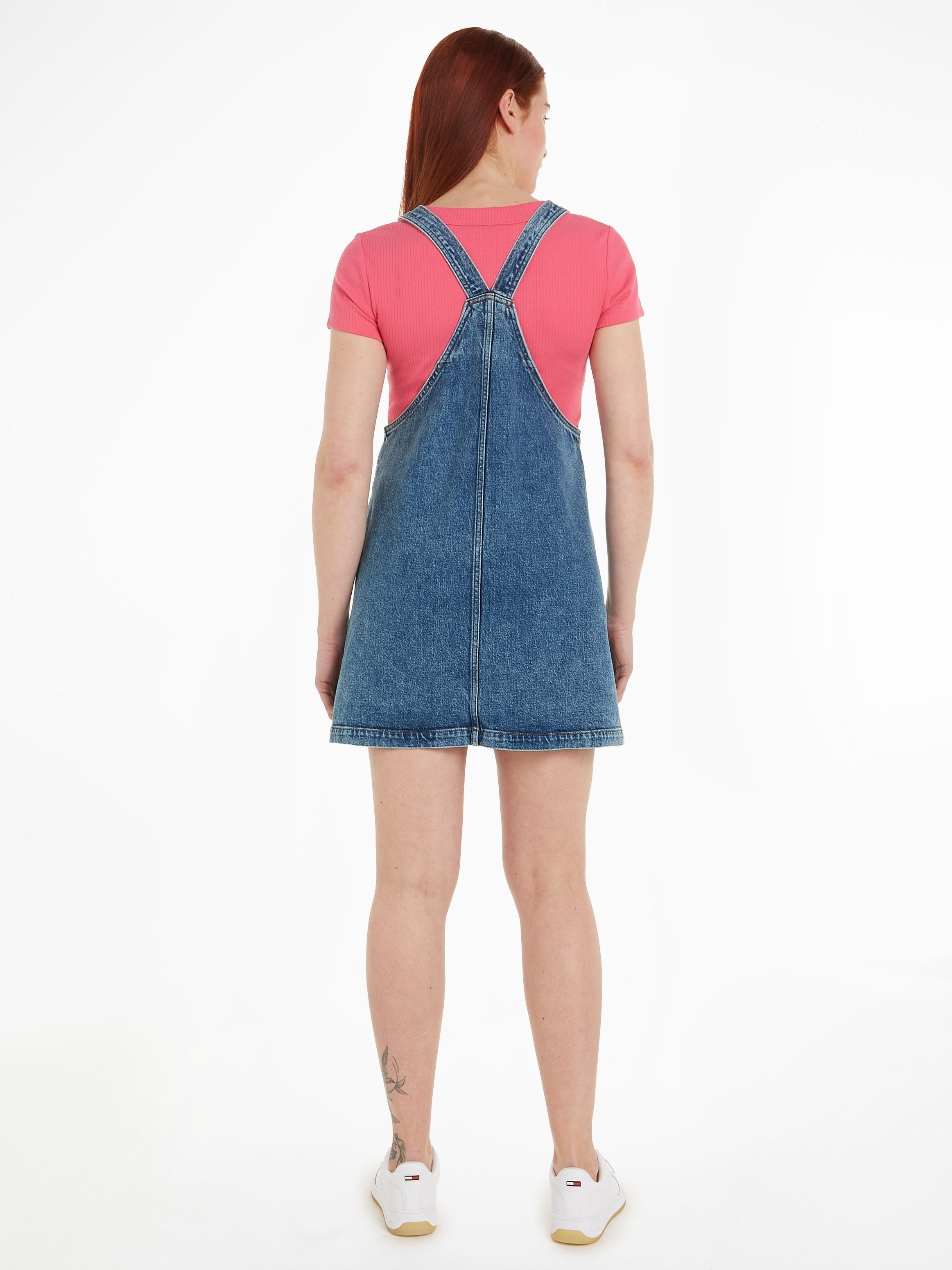 TOMMY Jeans jurk PINAFORE DRESS CG4136 met verstelbare schouderbanden