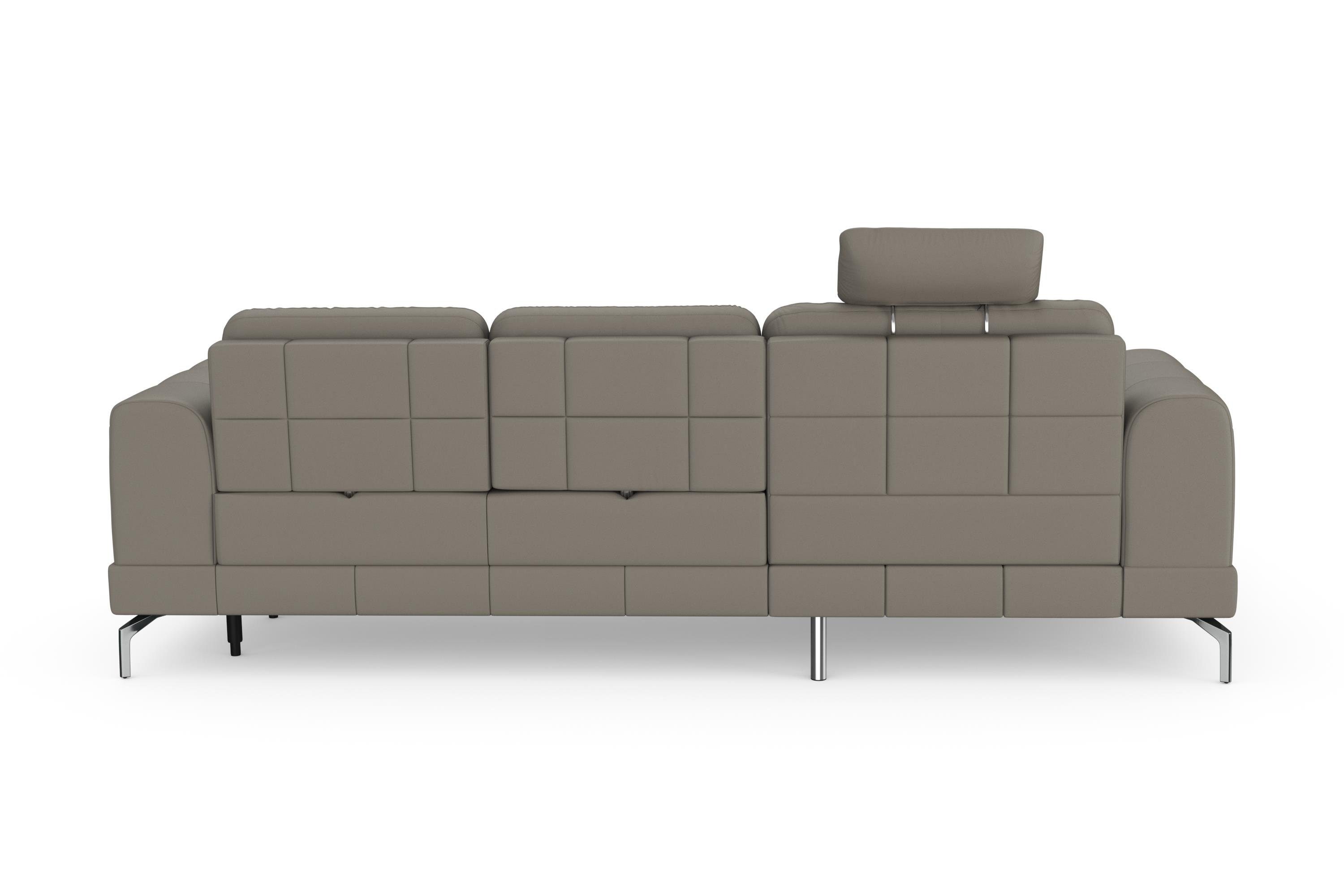 sit&more Hoekbank Bendigo L-vorm inclusief zitdiepteverstelling, bodemvrijheid 15 cm, 2 pootkleuren