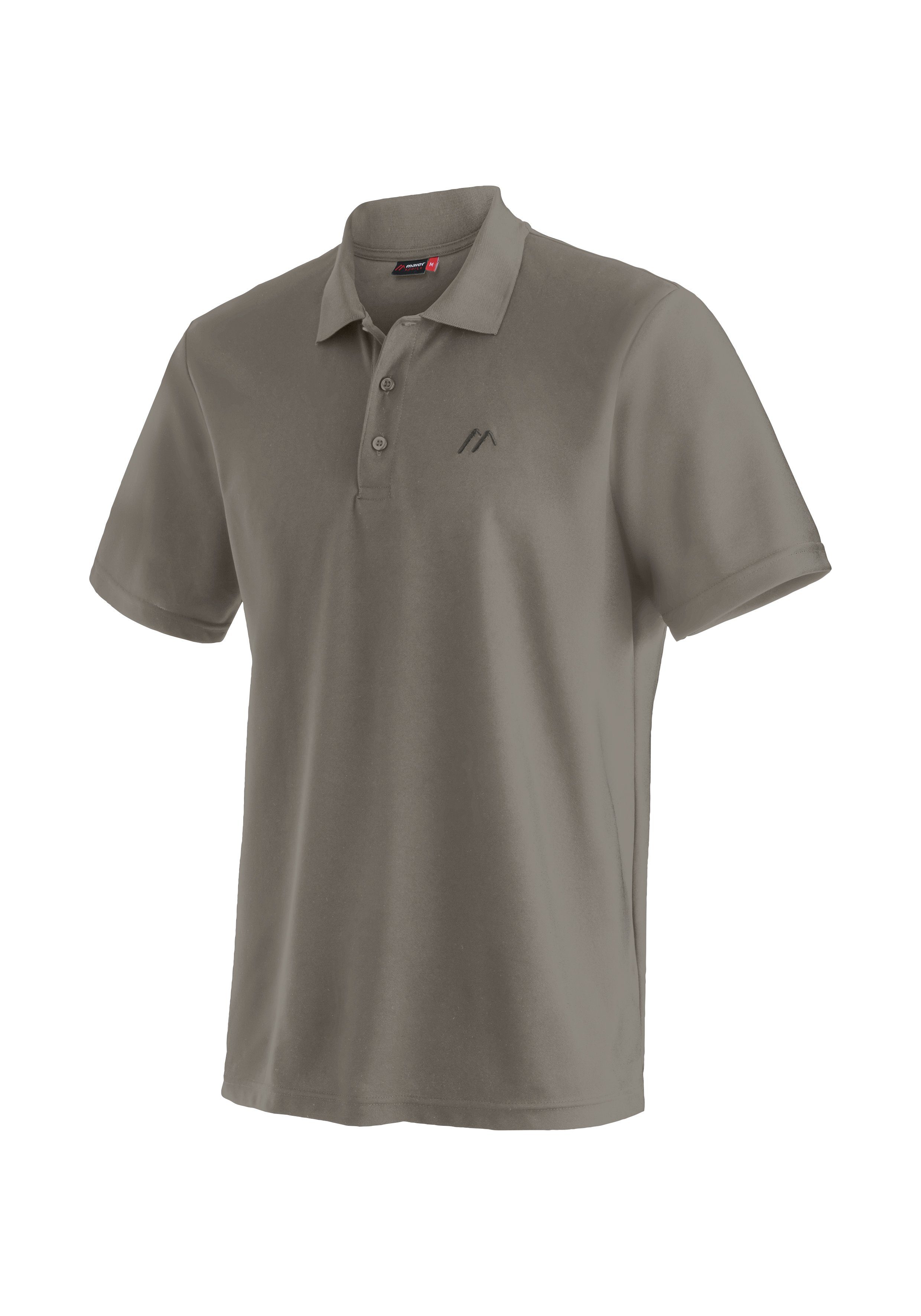 Maier Sports Functioneel shirt Ulrich Heren poloshirt, korte mouw vrijetijdsshirt met overhemdkraag, regular fit