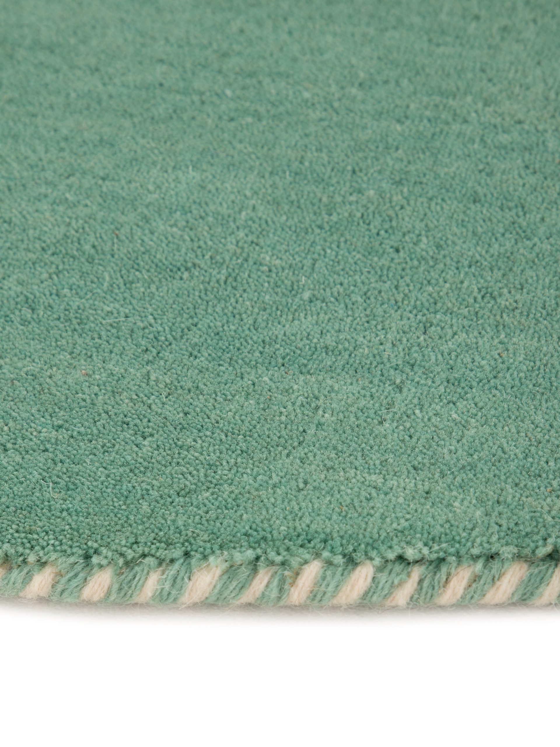 carpetfine Wollen kleed Gabbeh Lola Uni met natuurlijk plantaardig materiaal handgeweven, ook als loper