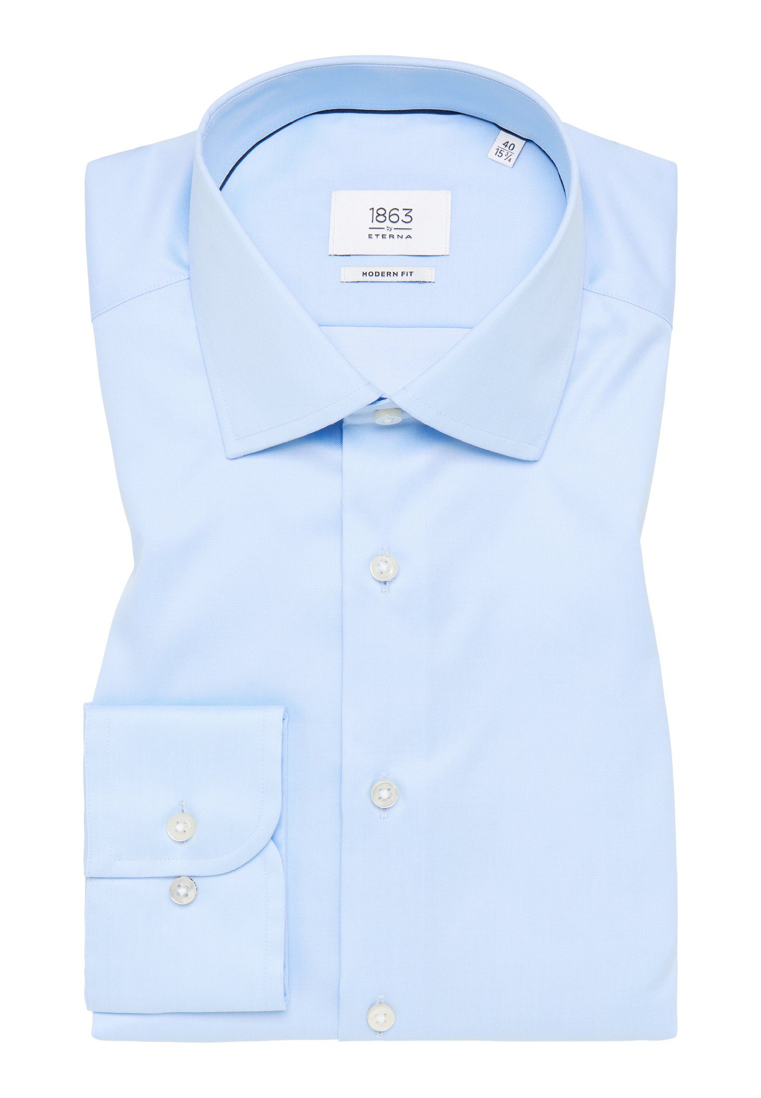 Eterna Overhemd met lange mouwen MODERN FIT NON IRON (strijkvrij)