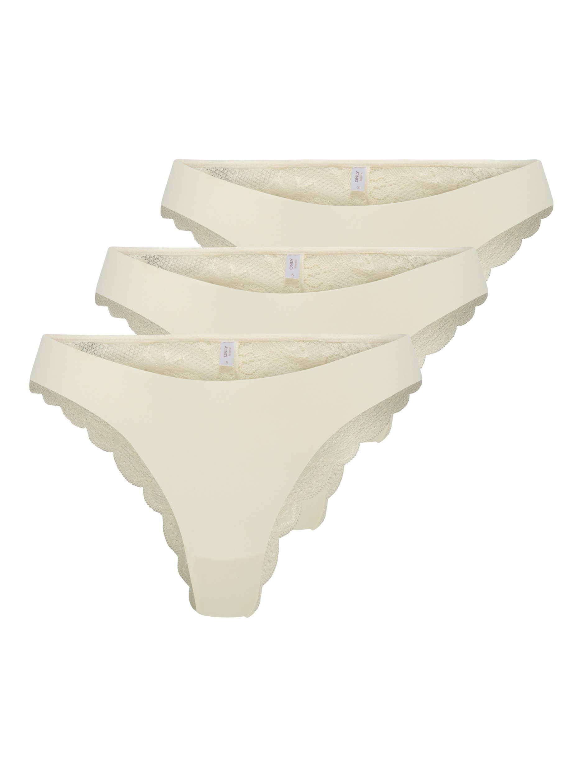 Only Brazilian slip ONLCHLOE LACE BRAZIL 3-PACK NOOS ACC (set, 3 stuks)