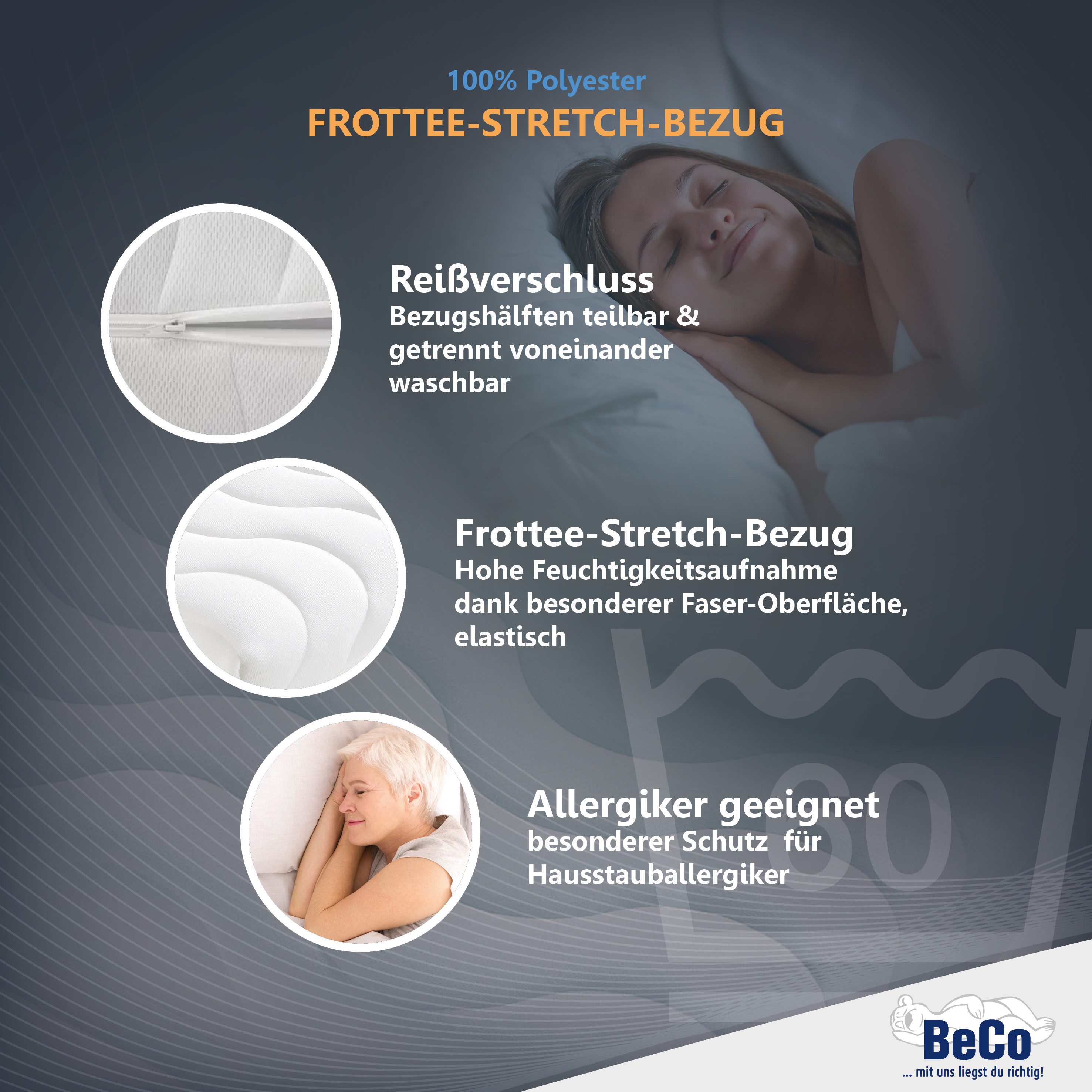 Beco Comfortschuimmatras Medibett hoogte 15 cm