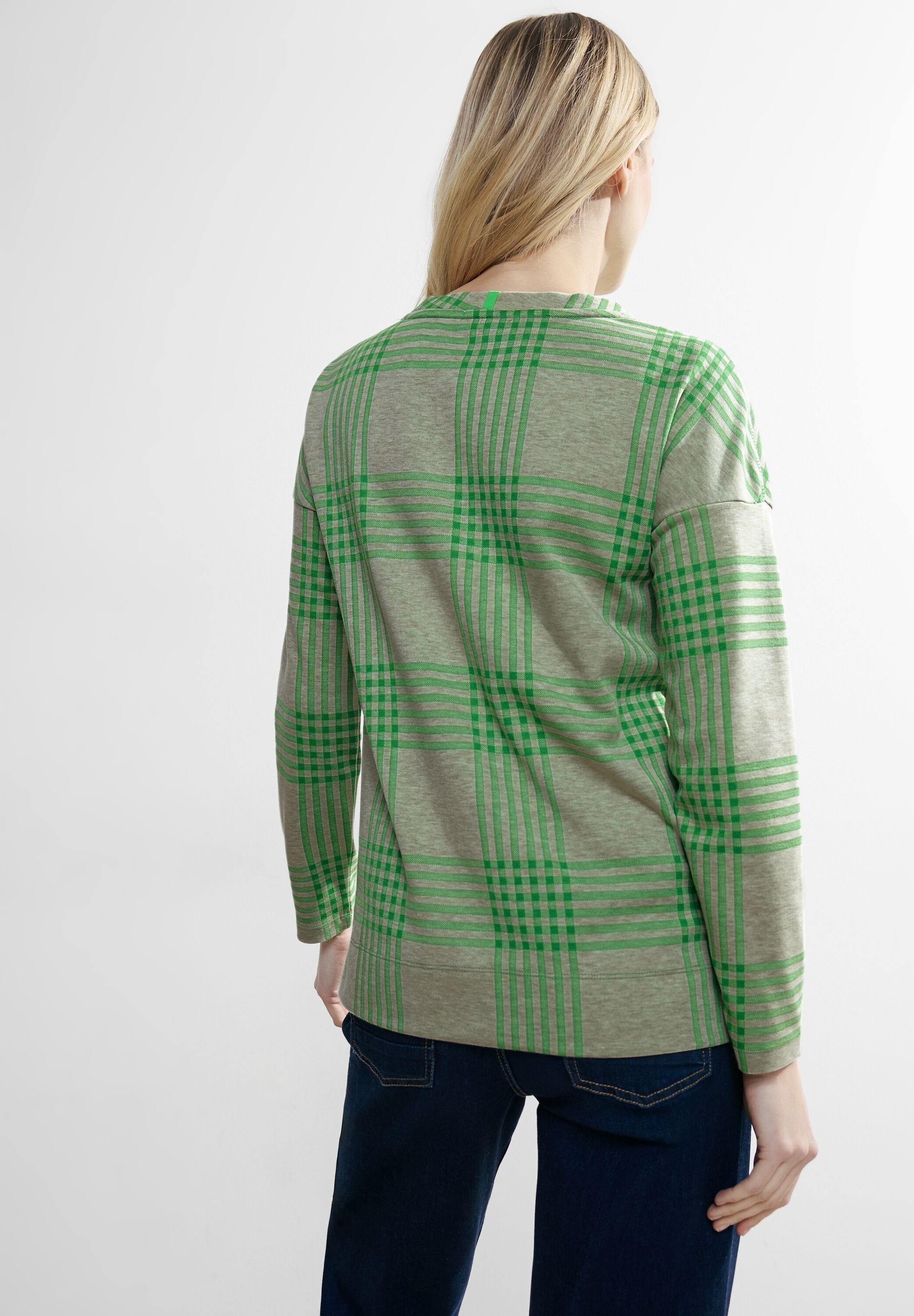 Cecil Shirt met lange mouwen met een ronde hals