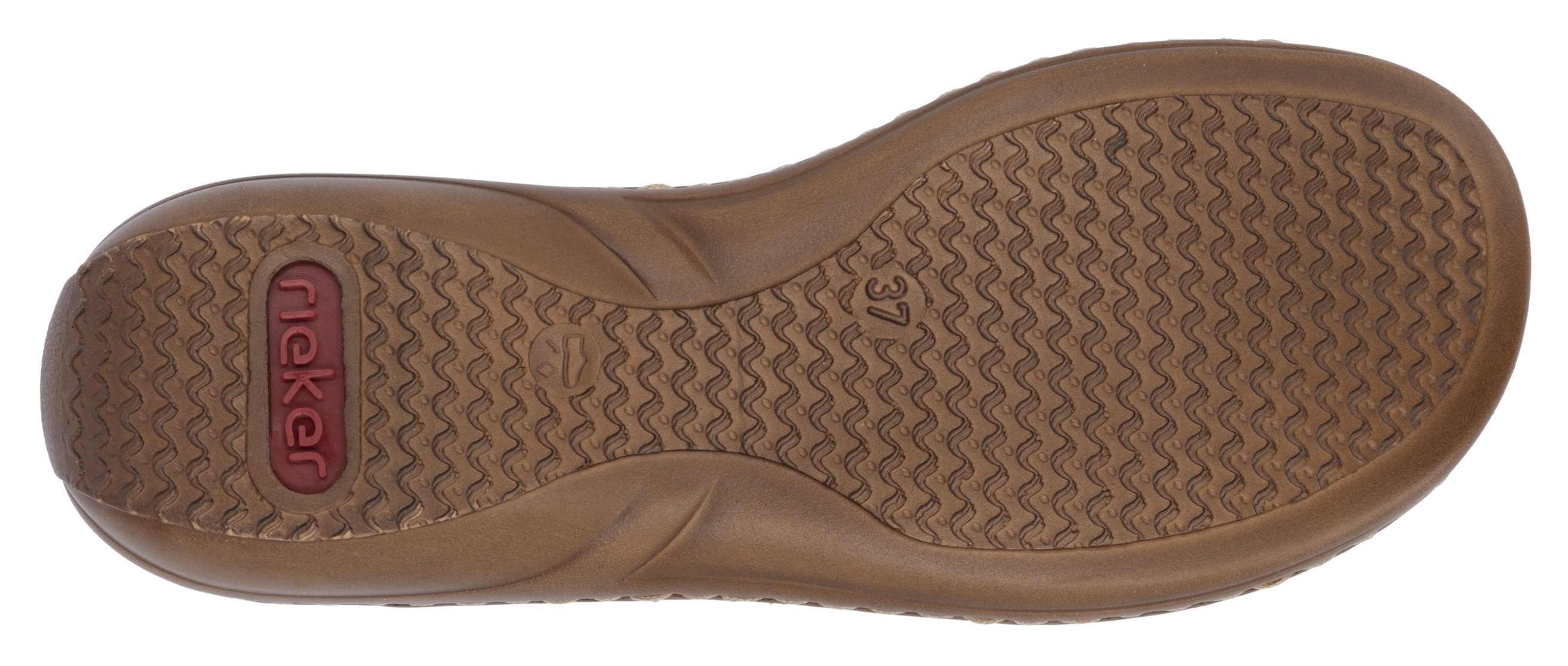 Rieker Slippers , zomerschoen, strand-schoen, klittenbandschoen met perforatie