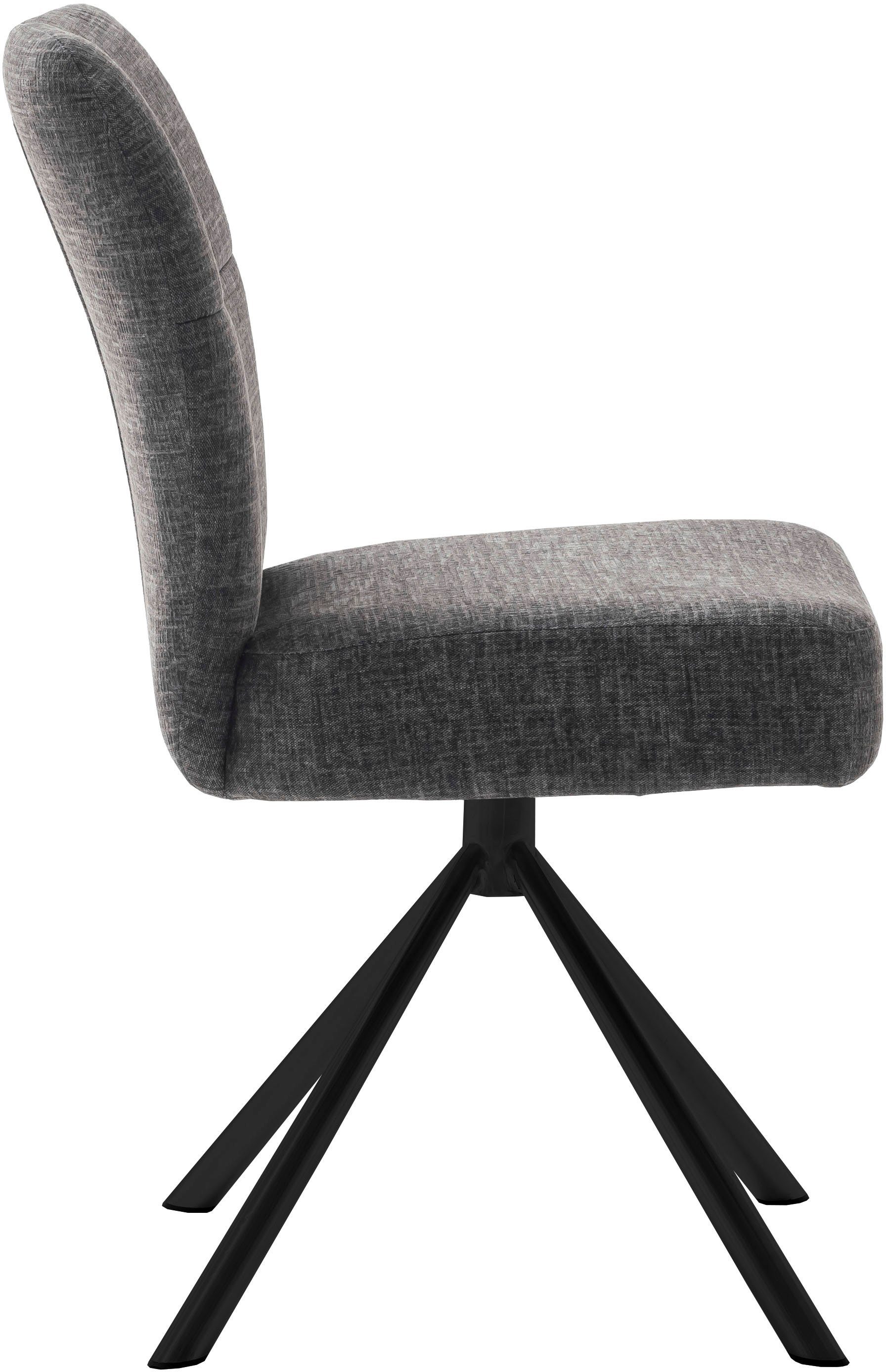 MCA furniture Eetkamerstoel KEA (2-pack), 360°, pocketvering, belastbaar 120 kg, zithoogte ca. 50 cm