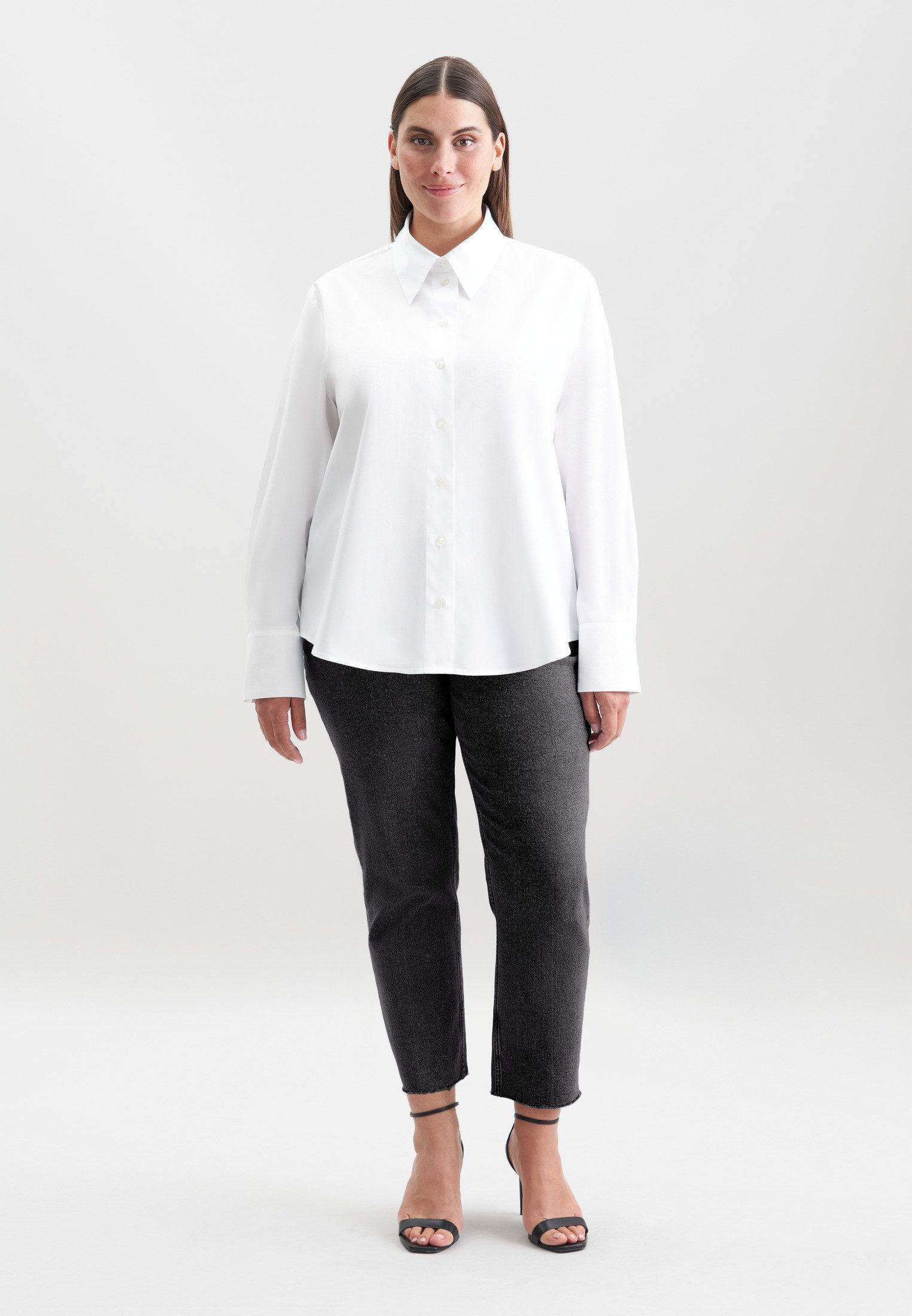 seidensticker Overhemdblouse Zwarte roos